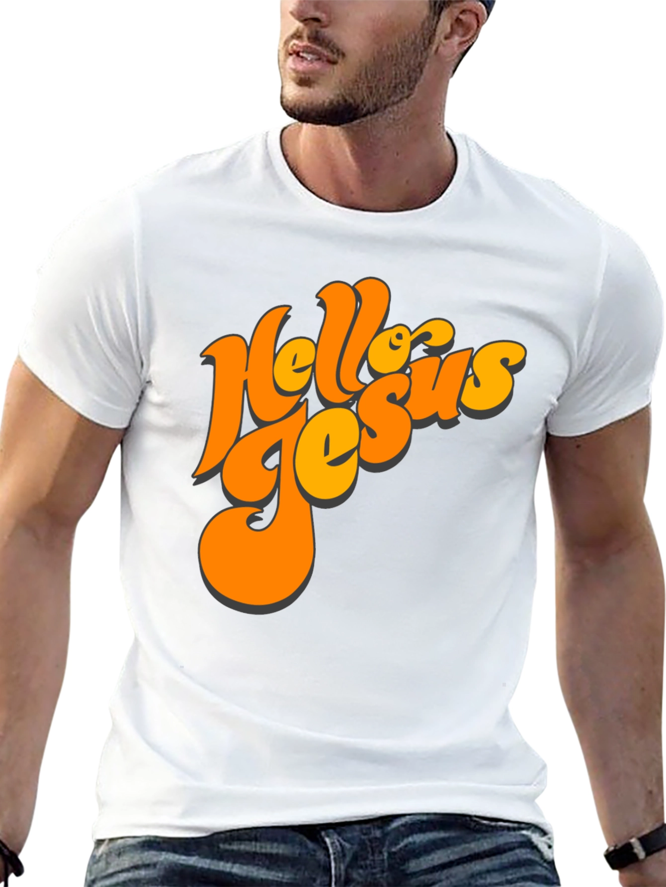 Retro Hello Jesus Graphic Tee