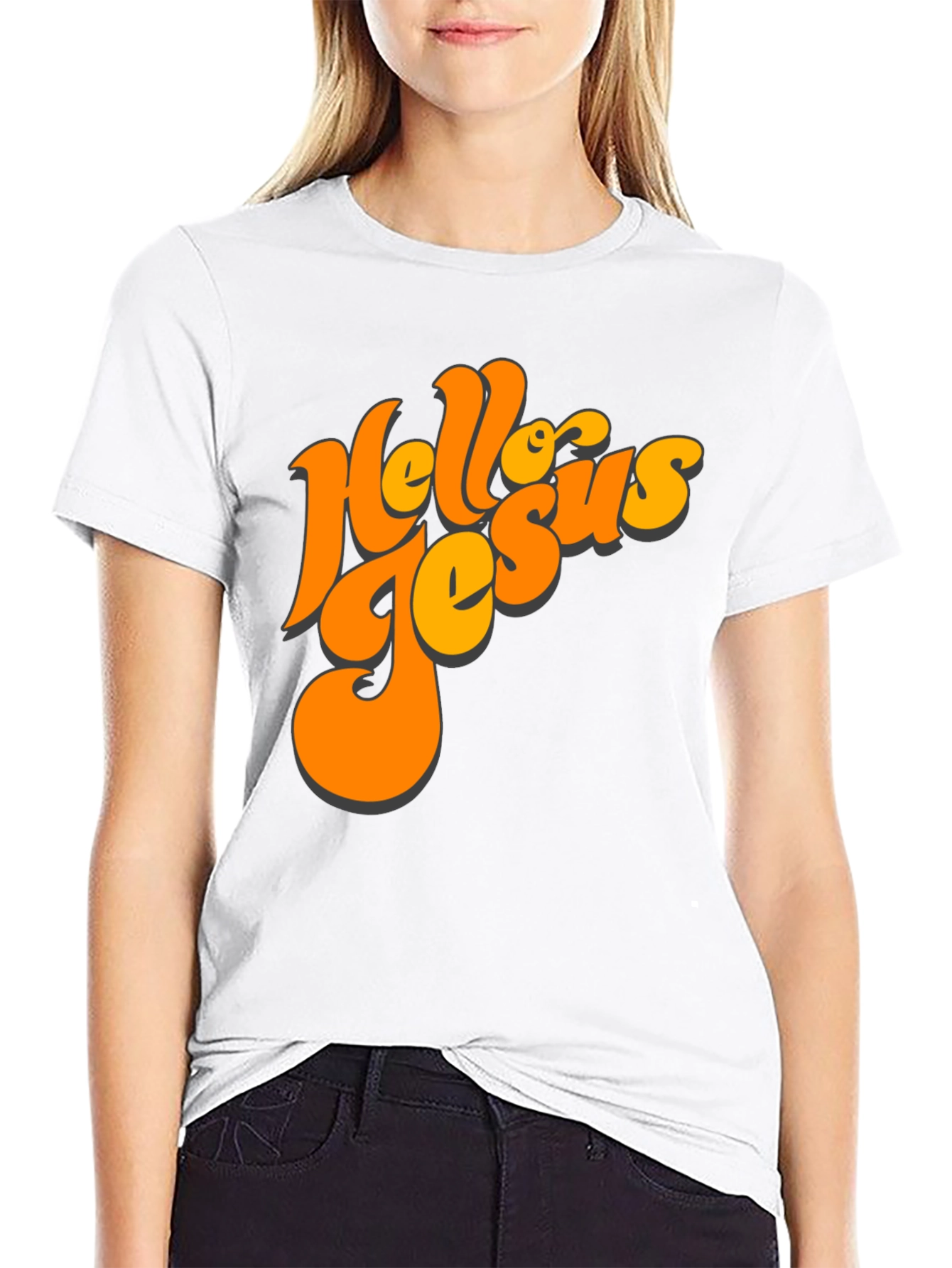Retro Hello Jesus Graphic Tee