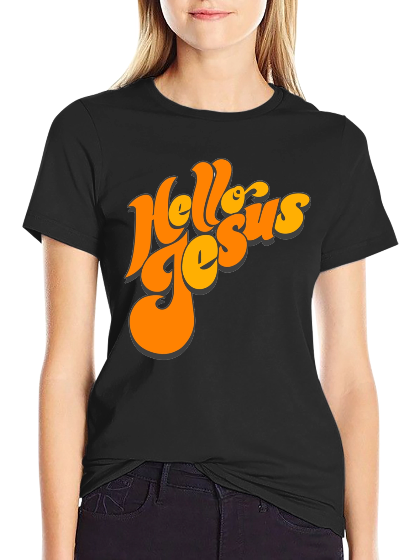 Retro Hello Jesus Graphic Tee