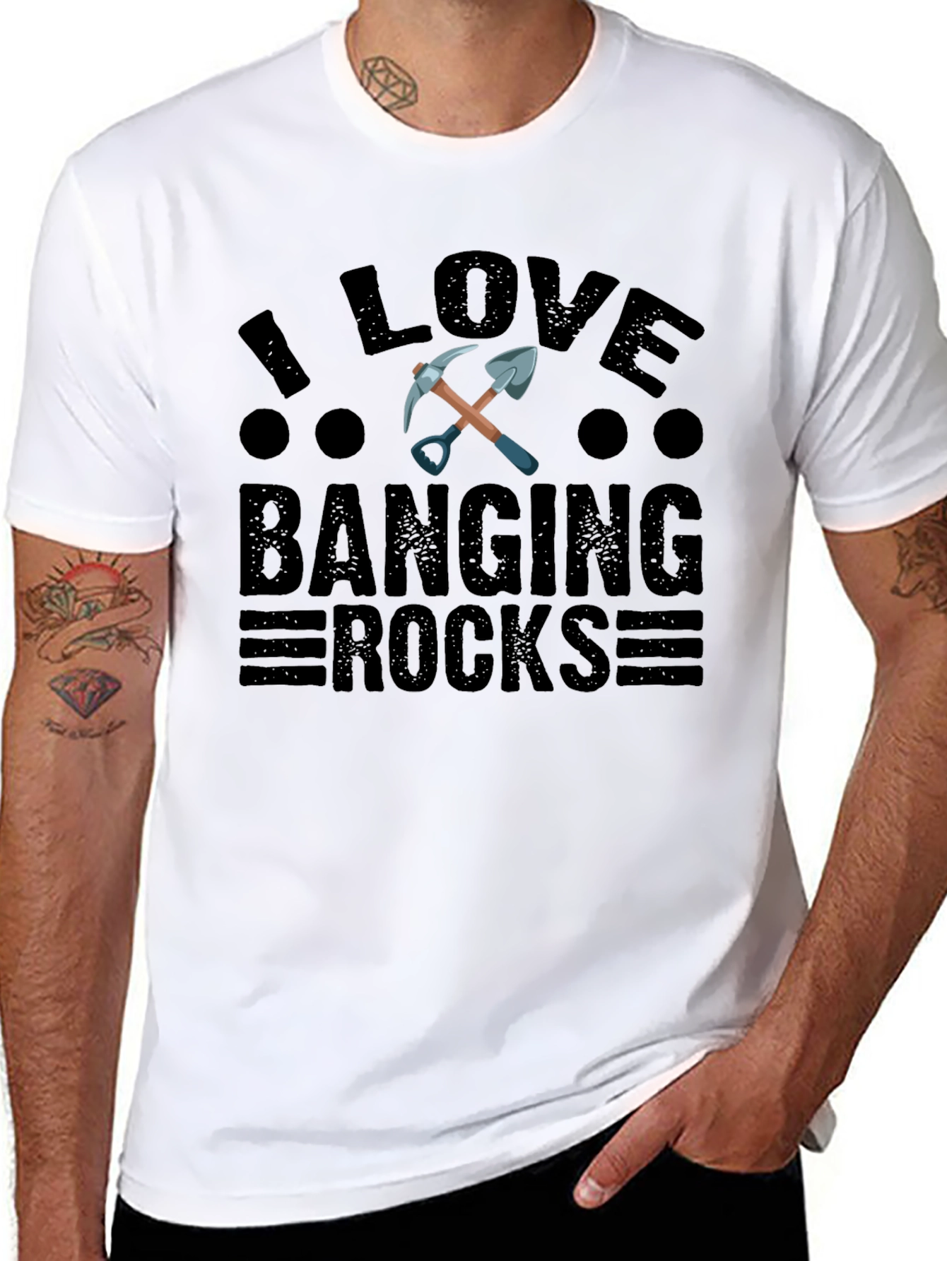 I Love Banging Rocks T-Shirt - Funny Geologist Tee