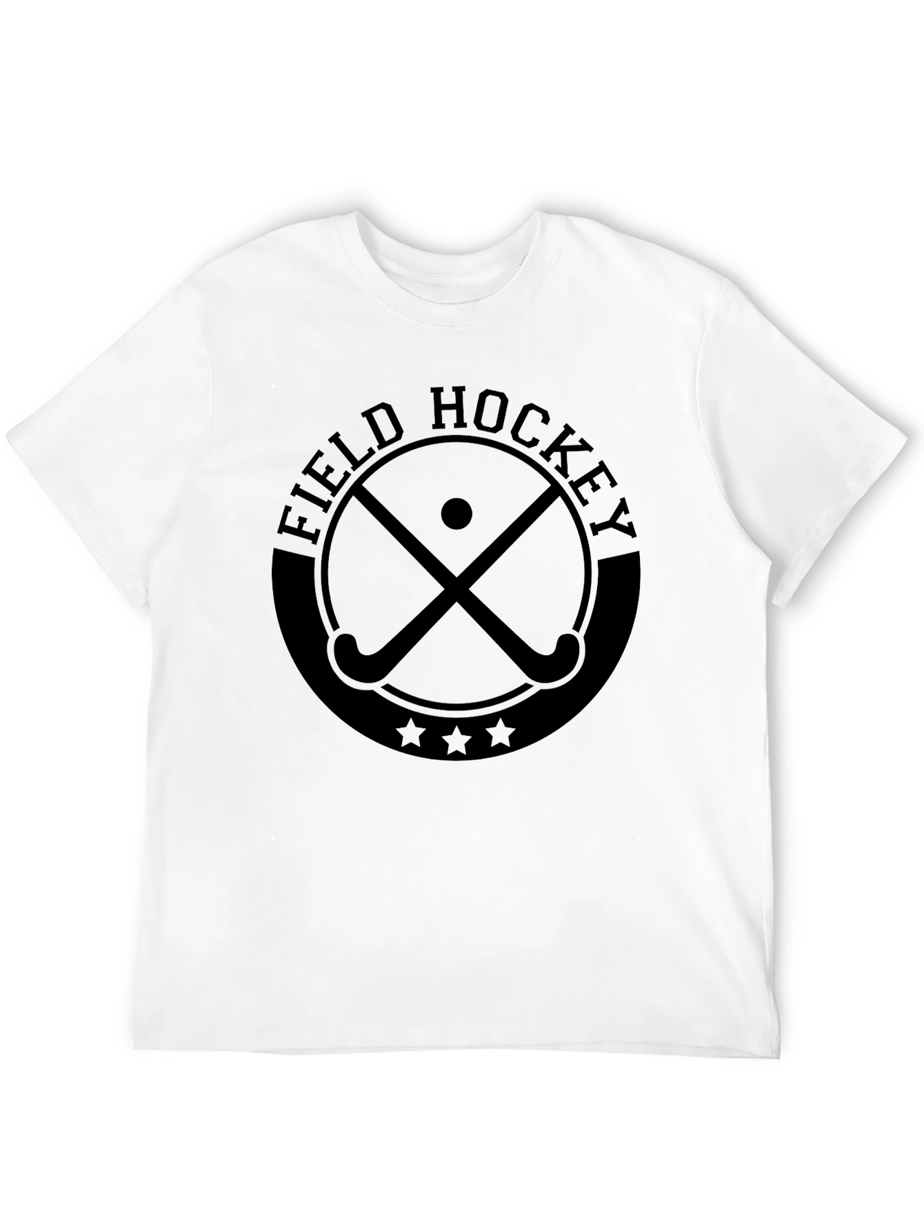 Field Hockey Graphic Tee - Sporty Black T-Shirt