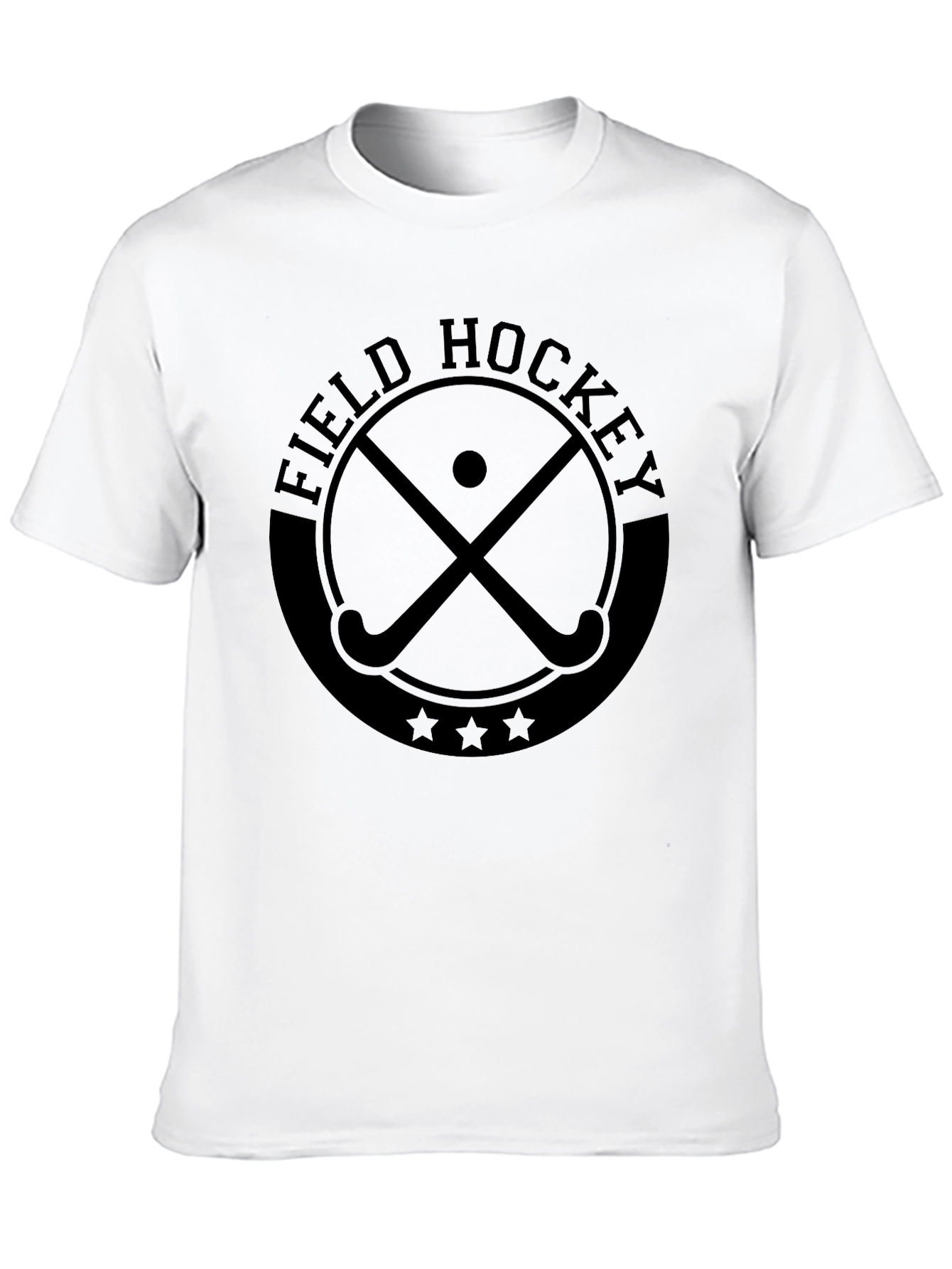 Field Hockey Graphic Tee - Sporty Black T-Shirt