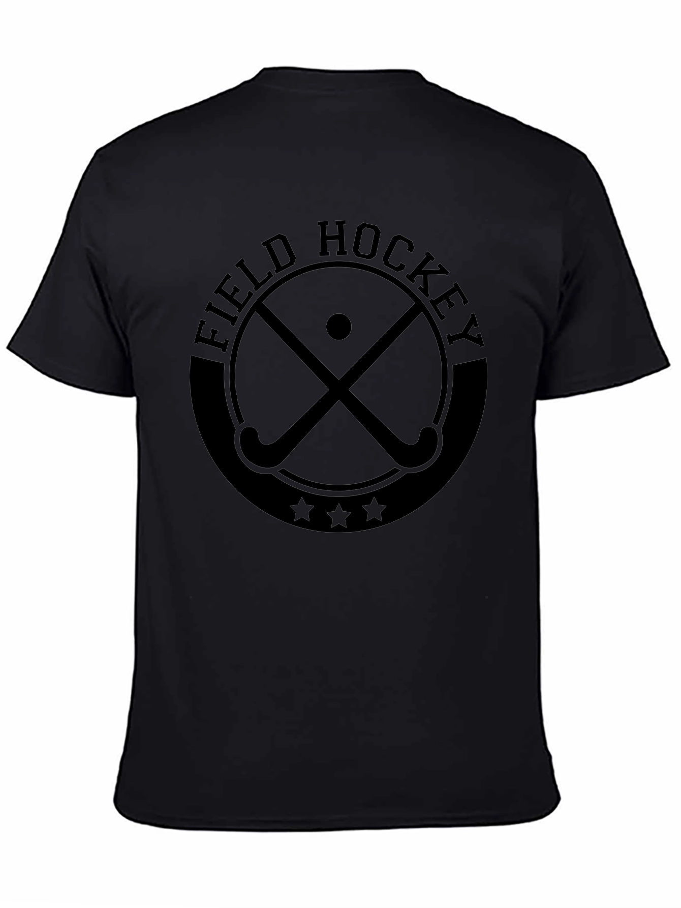 Field Hockey Graphic Tee - Sporty Black T-Shirt