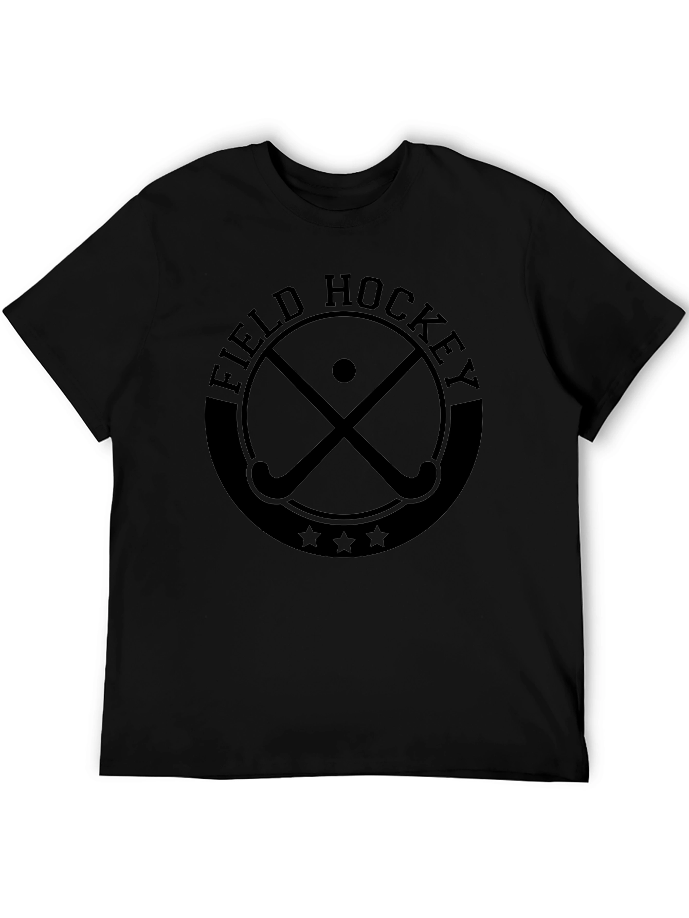 Field Hockey Graphic Tee - Sporty Black T-Shirt