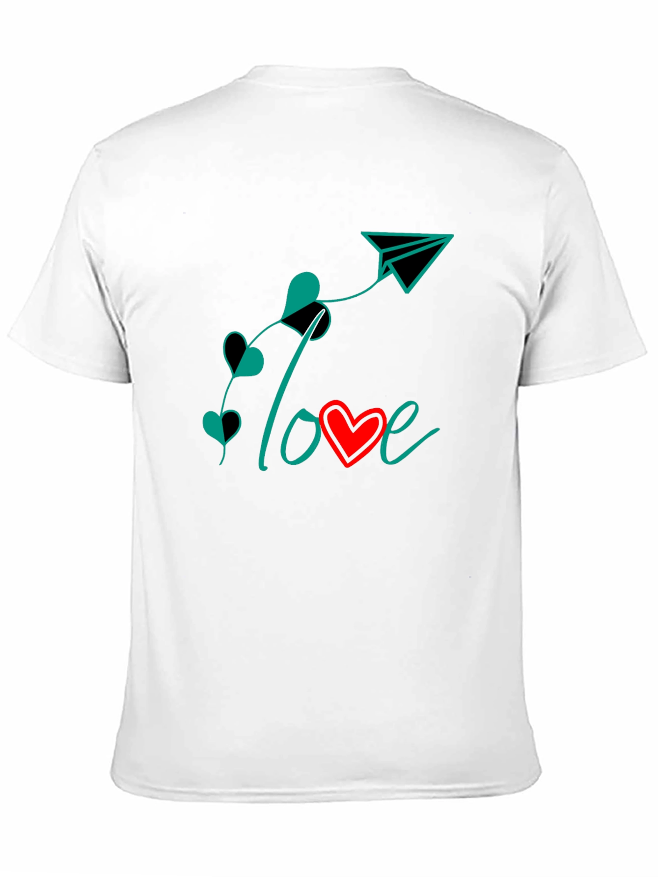 Love Paper Plane Graphic T-Shirt