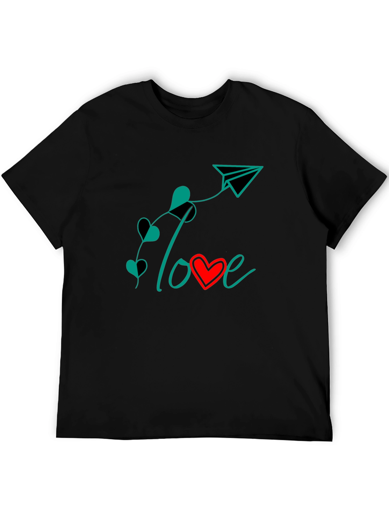 Love Paper Plane Graphic T-Shirt