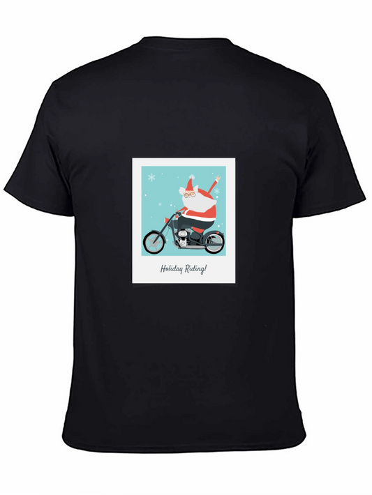 Holiday Riding Santa T-Shirt