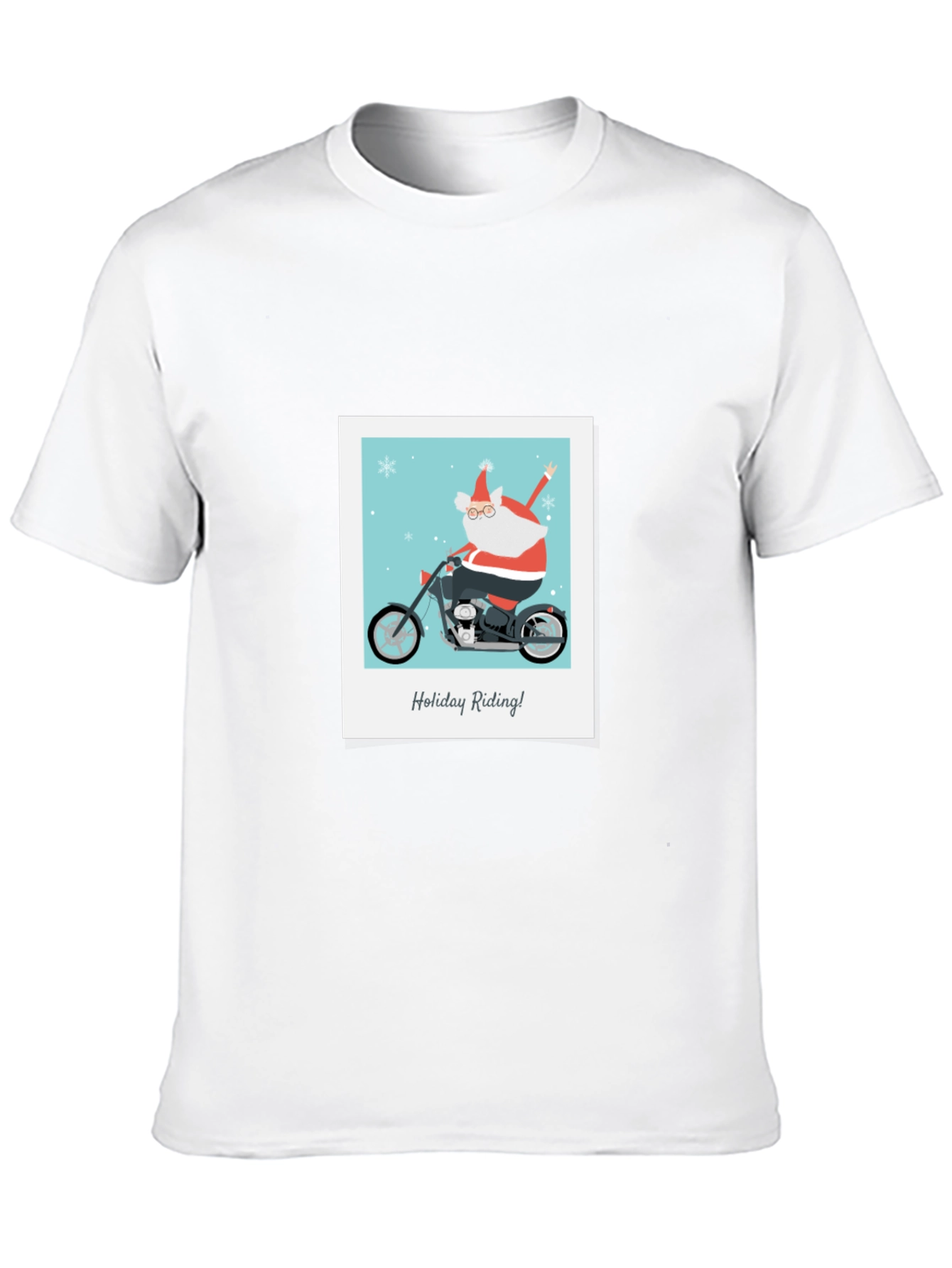 Holiday Riding Santa T-Shirt