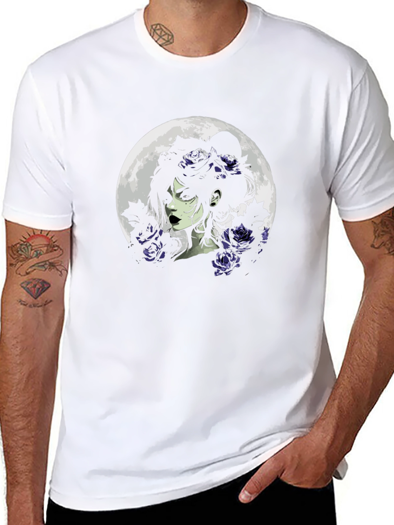 Moonlight Rose Gothic T-Shirt