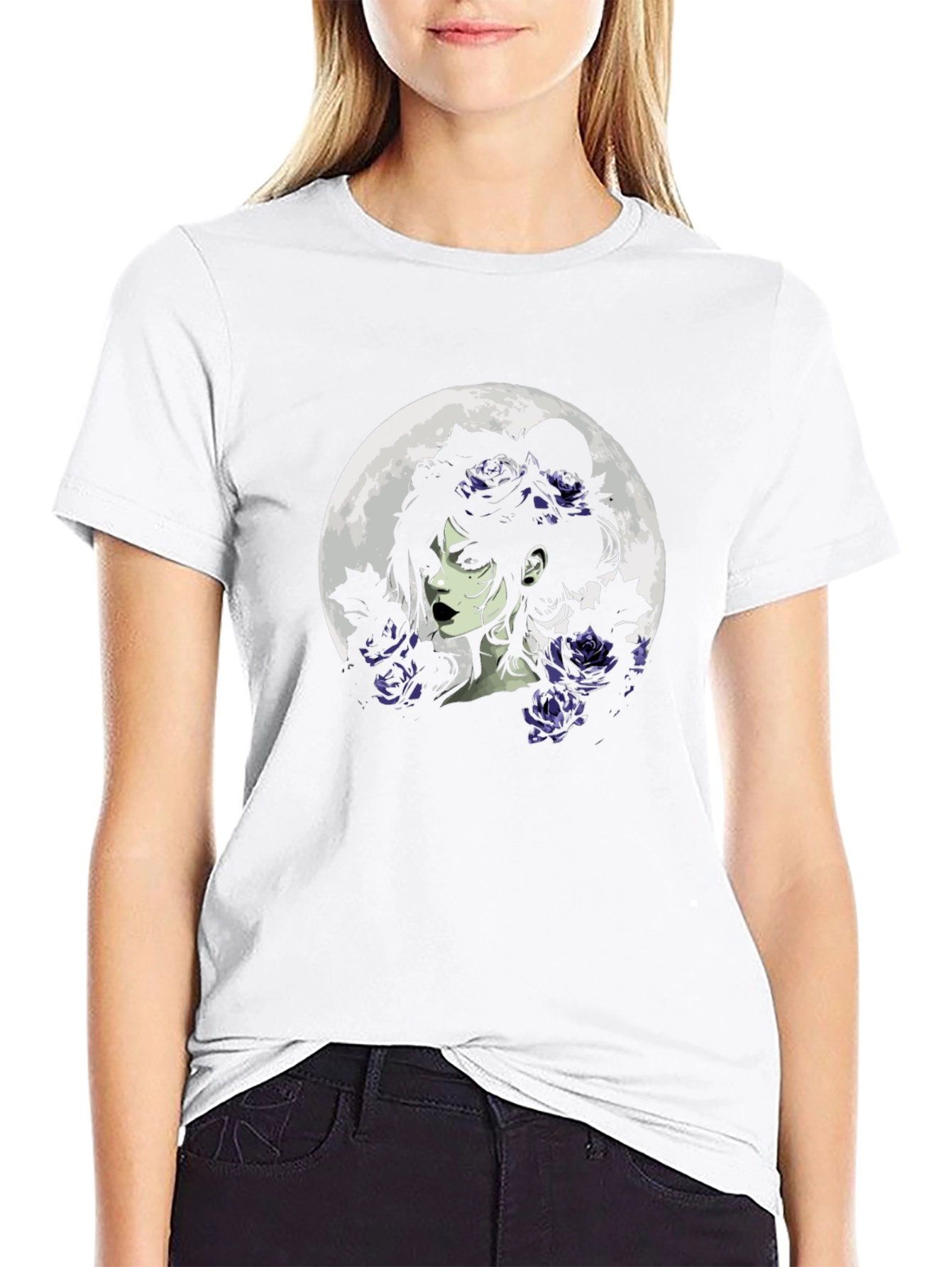 Moonlight Rose Gothic T-Shirt