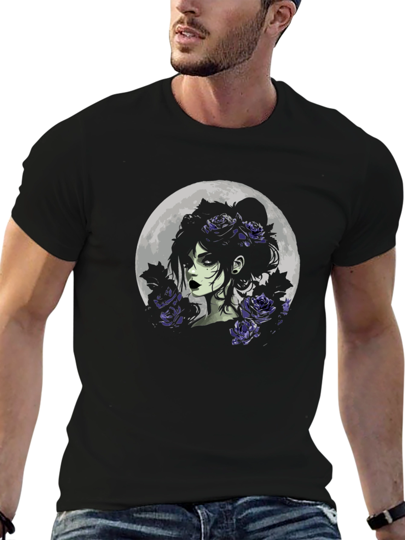 Moonlight Rose Gothic T-Shirt