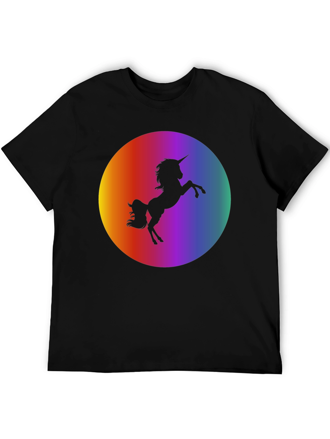Unicorn Silhouette Rainbow T-Shirt