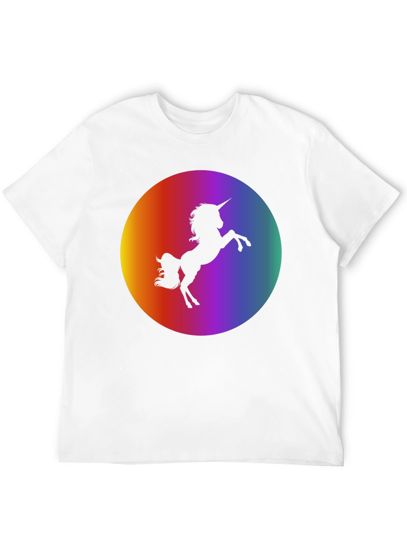 Unicorn Silhouette Rainbow T-Shirt