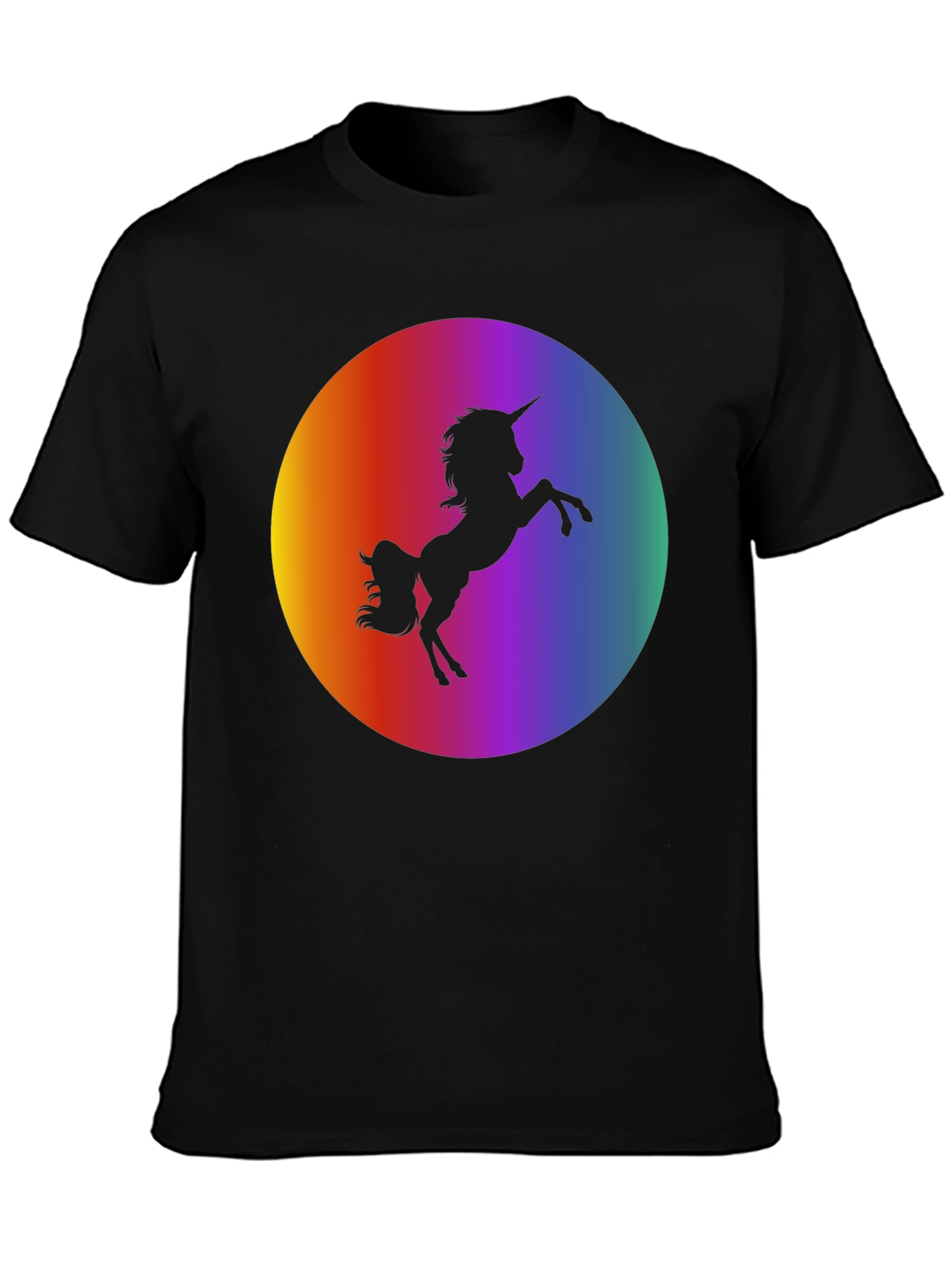 Unicorn Silhouette Rainbow T-Shirt