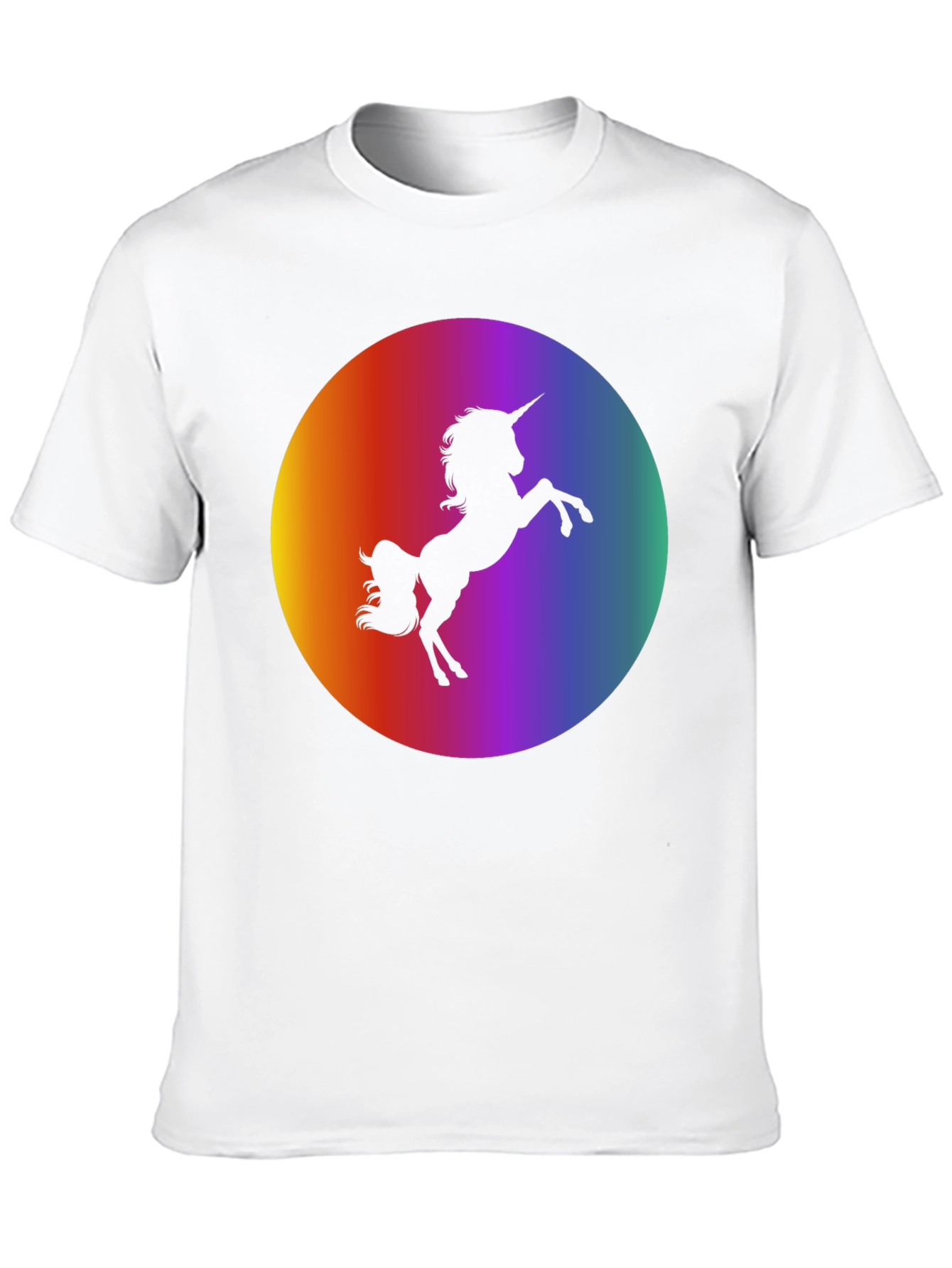 Unicorn Silhouette Rainbow T-Shirt