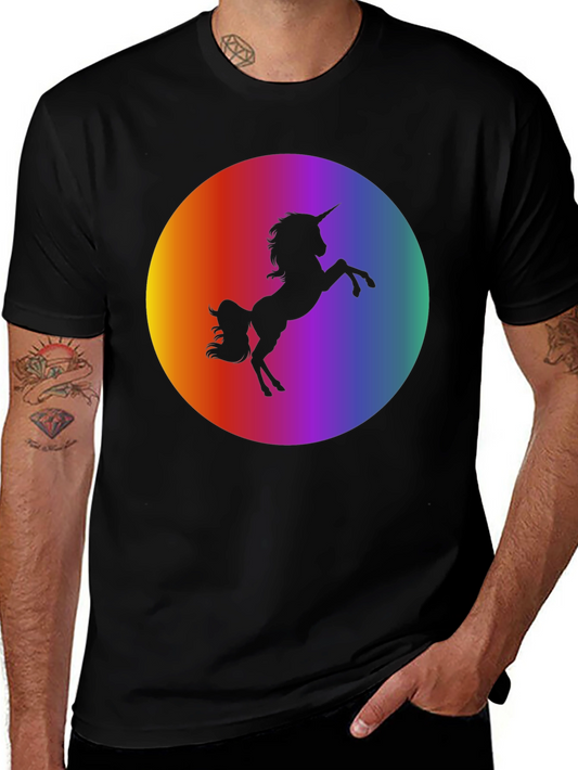 Unicorn Silhouette Rainbow T-Shirt