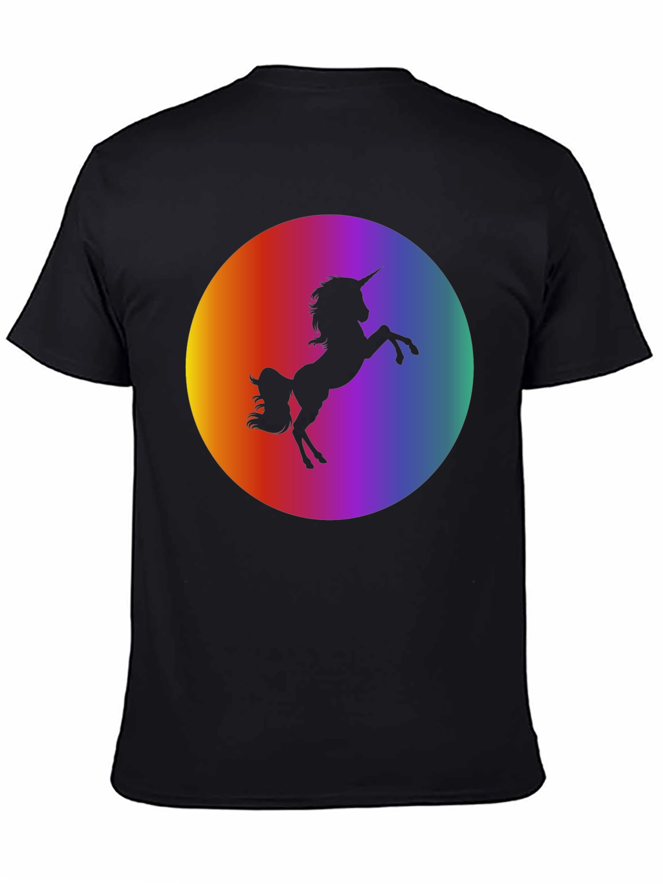 Unicorn Silhouette Rainbow T-Shirt