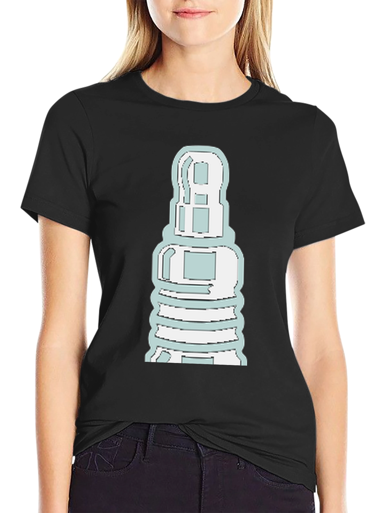 Unique Graphic Tee - Spark Plug Design