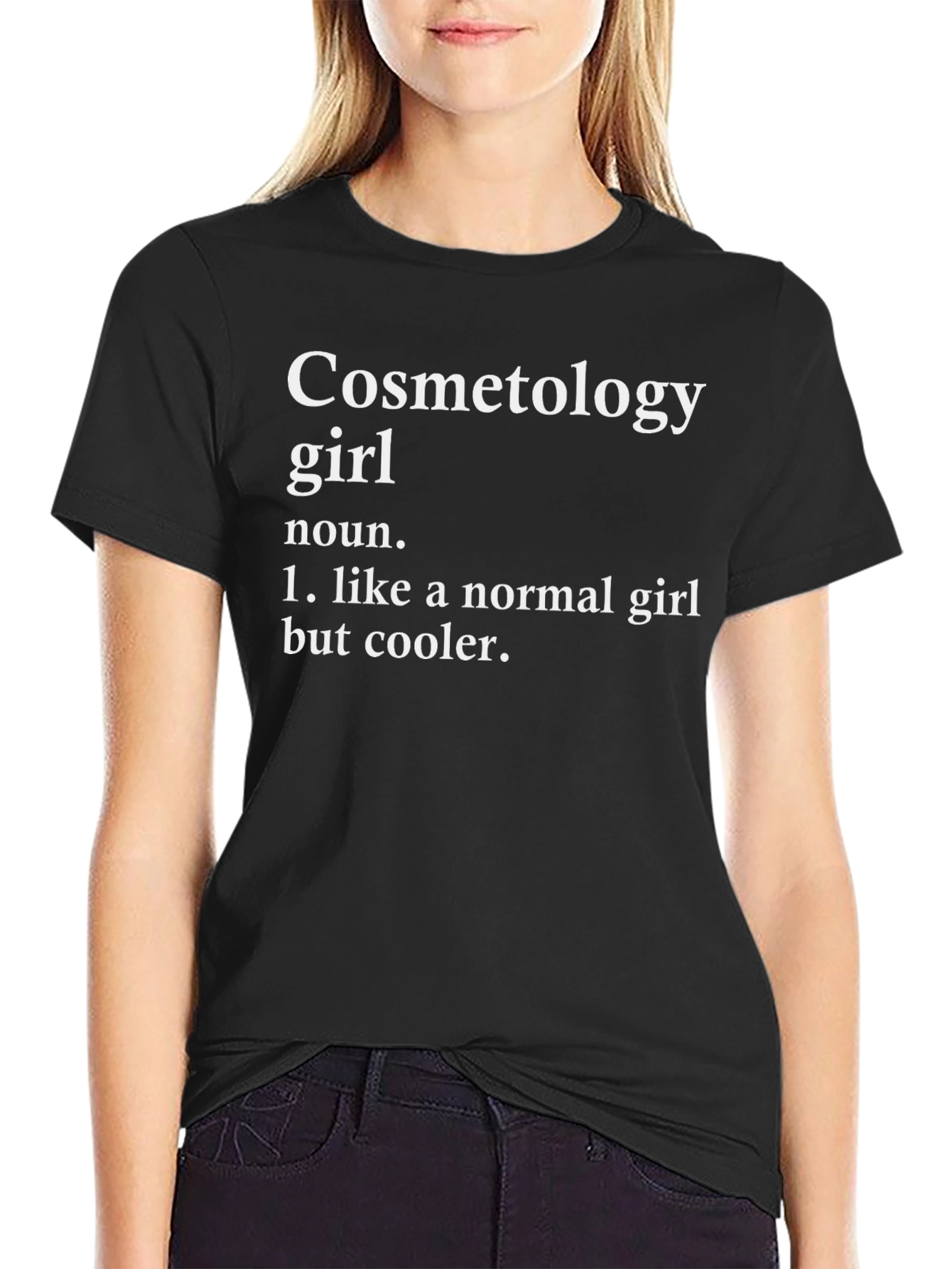 Cosmetology Girl Novelty Graphic T-Shirt
