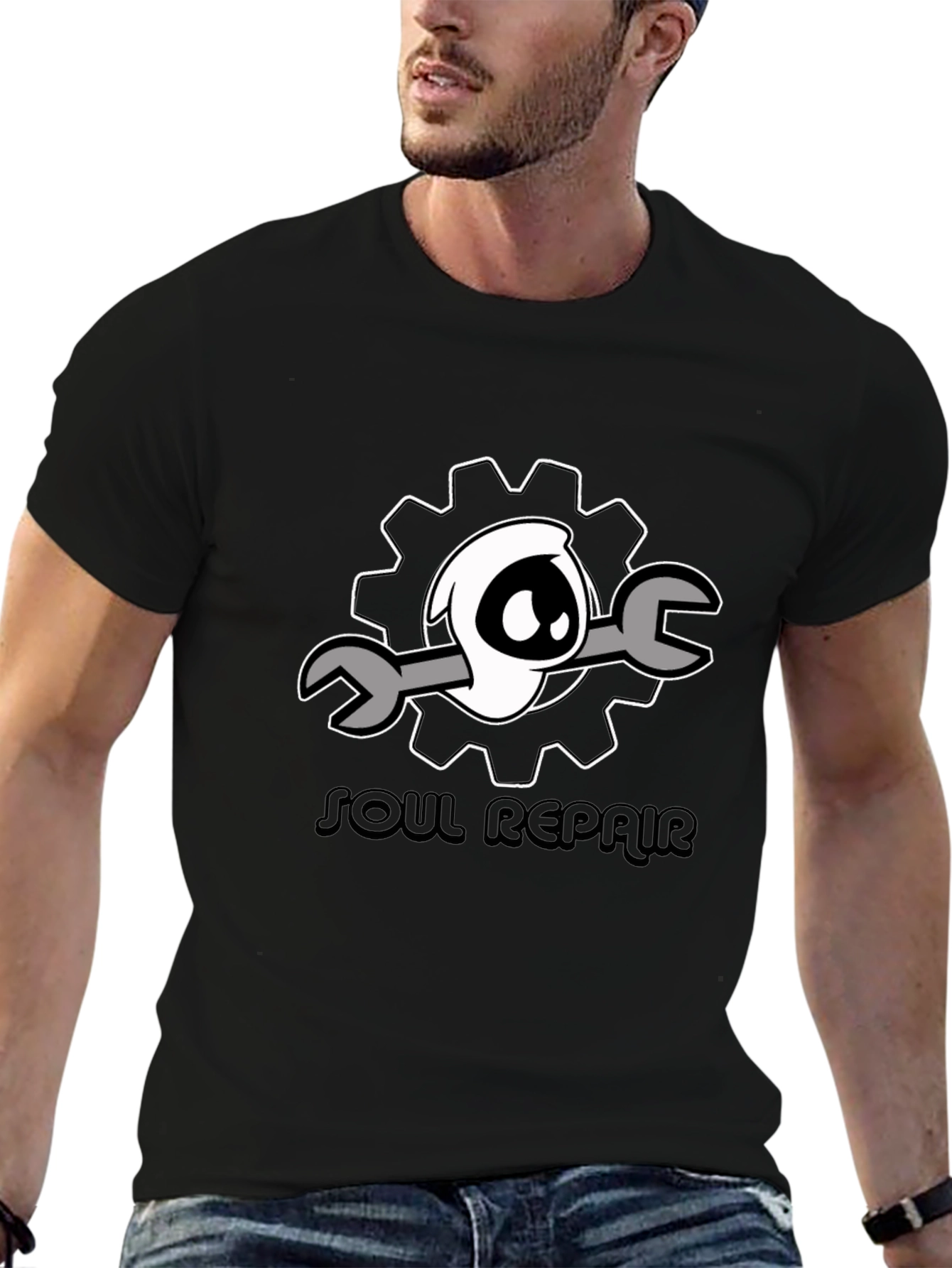 Soul Repair Graphic Black T-Shirt