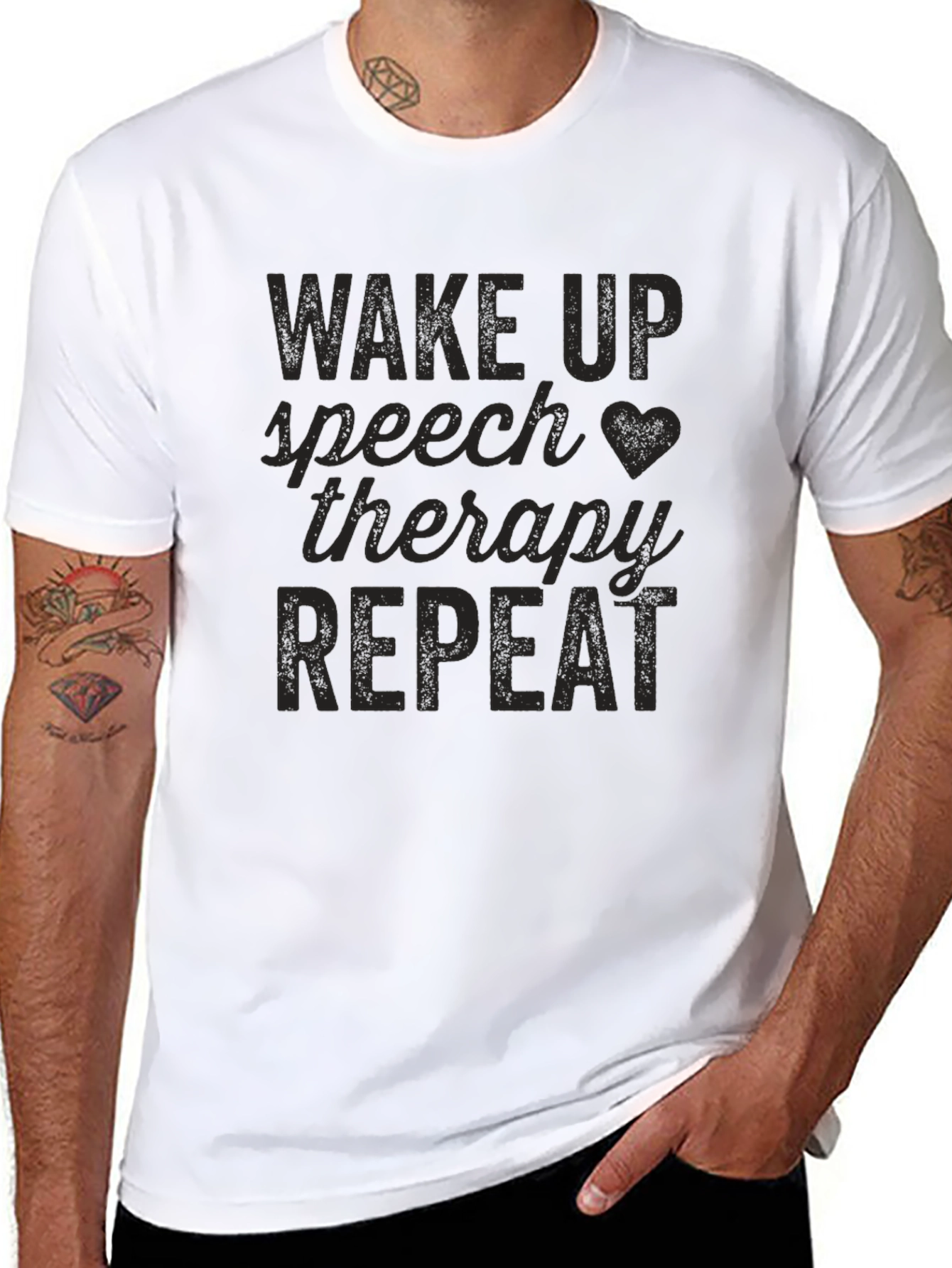 Speech Therapy T-Shirt - Wake Up Therapy Repeat
