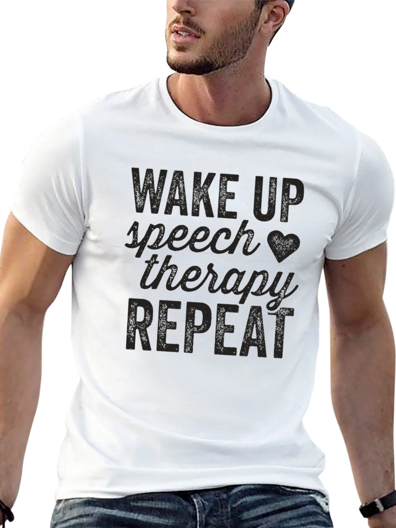 Speech Therapy T-Shirt - Wake Up Therapy Repeat