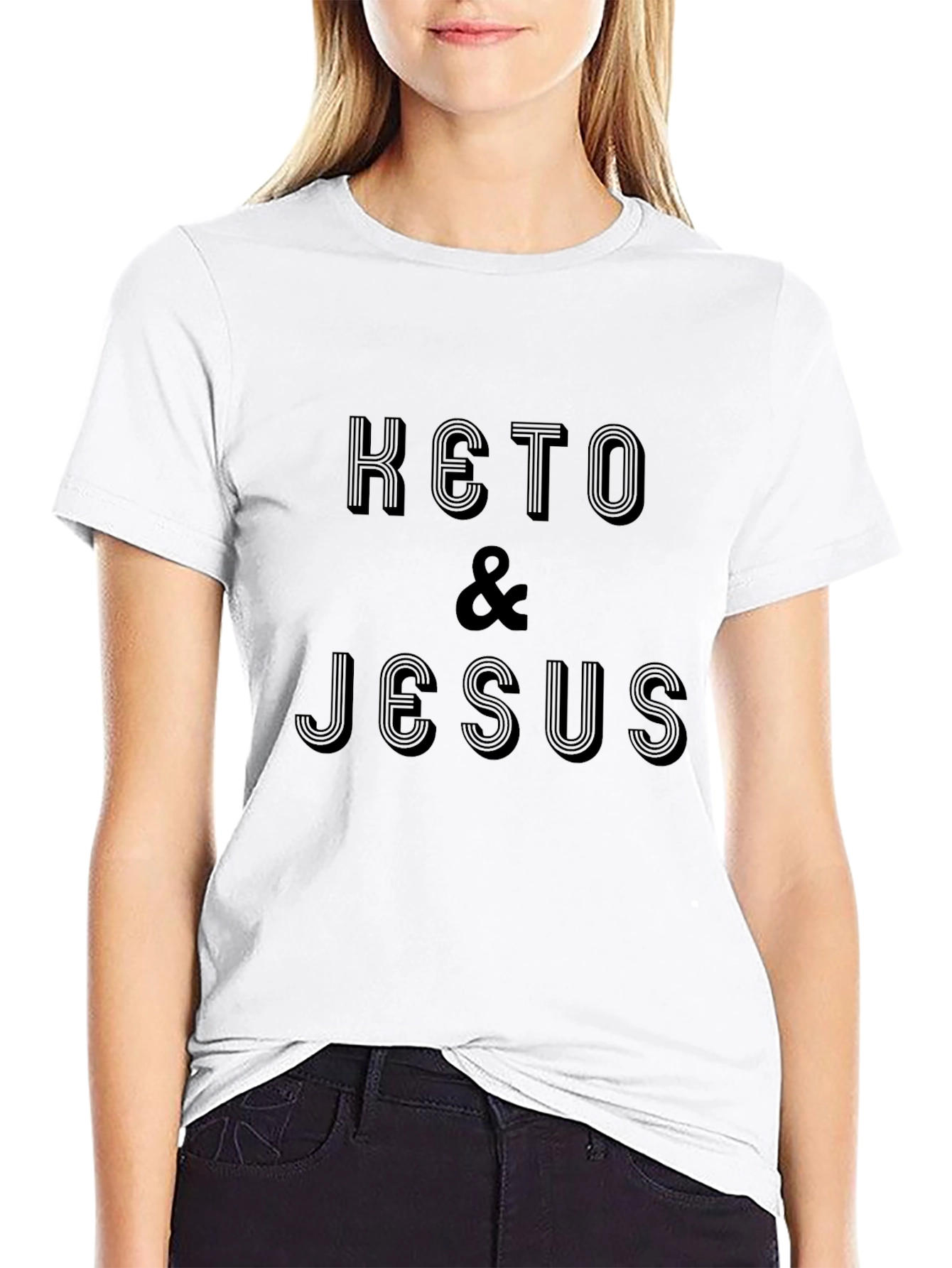 Keto & Jesus Black T-Shirt