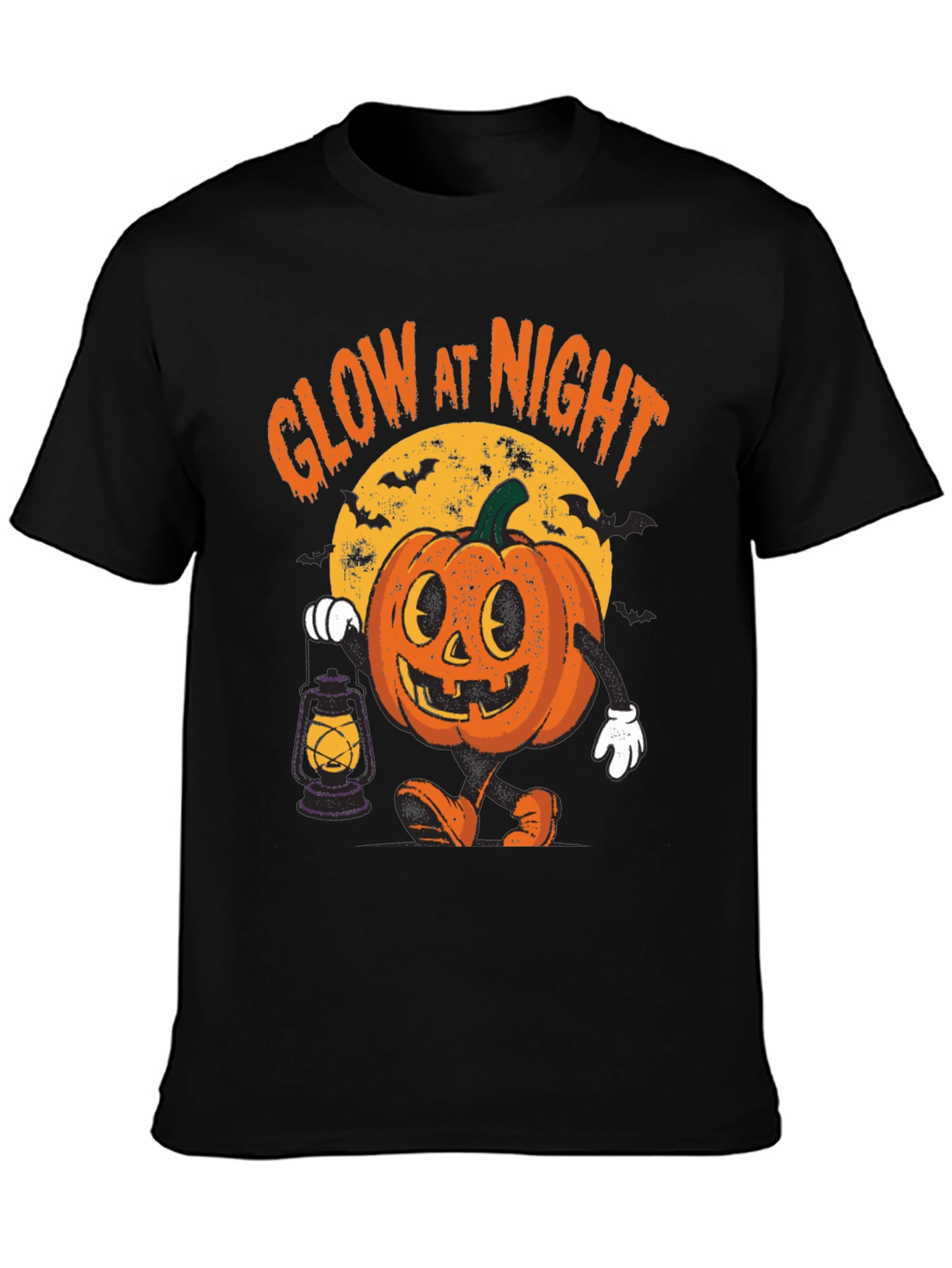 Glow In The Dark Halloween Pumpkin Tee