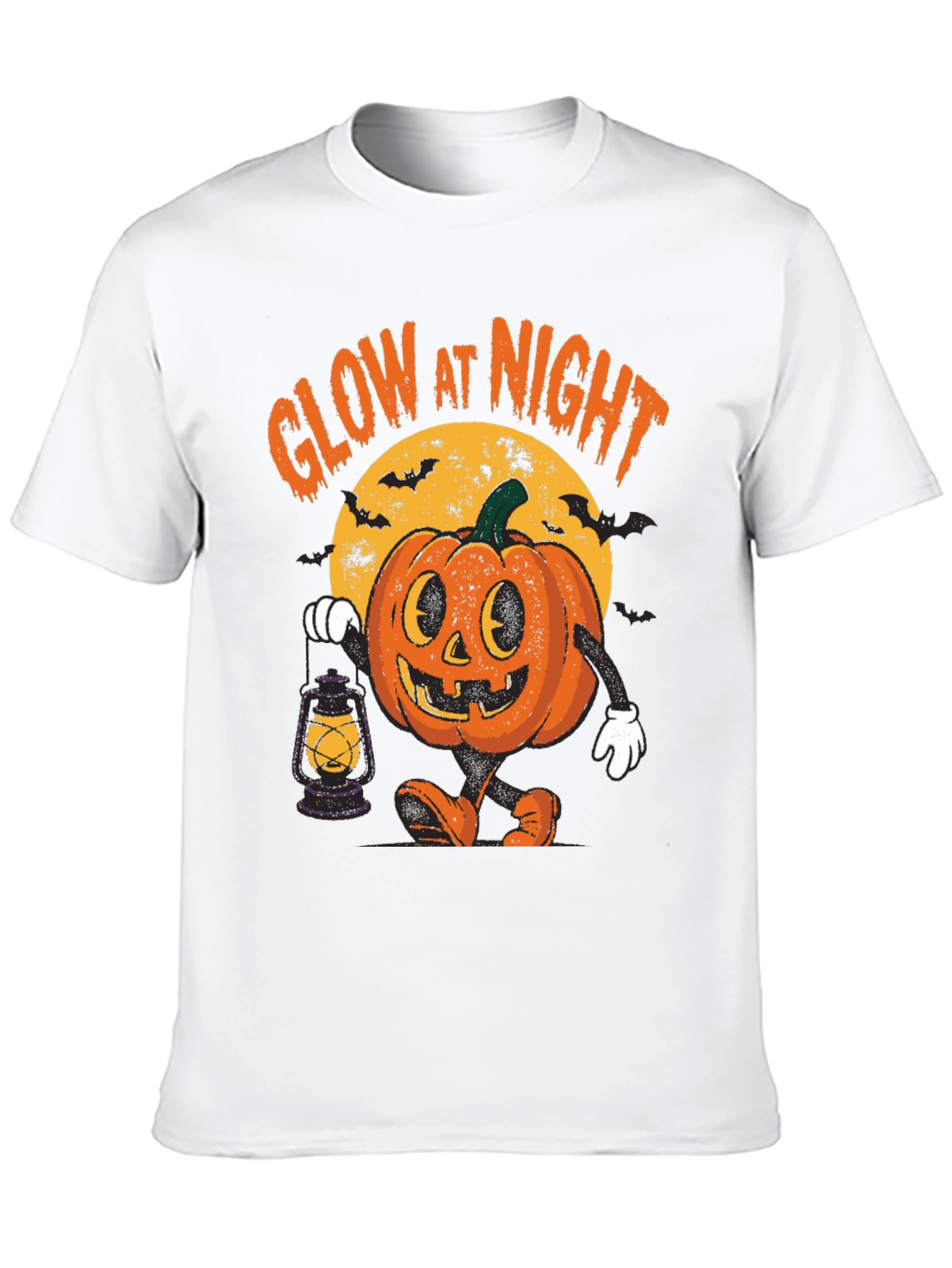 Glow In The Dark Halloween Pumpkin Tee