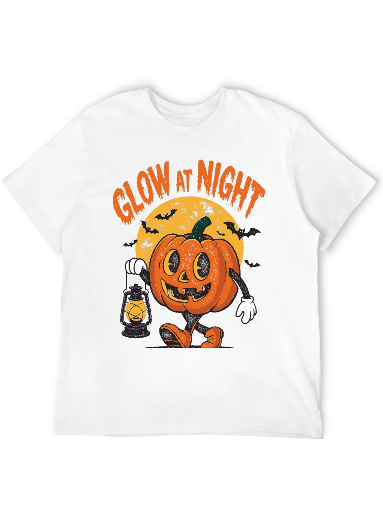 Glow In The Dark Halloween Pumpkin Tee