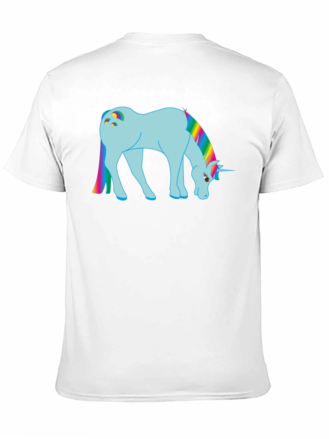 Rainbow Unicorn Graphic Tee - Black
