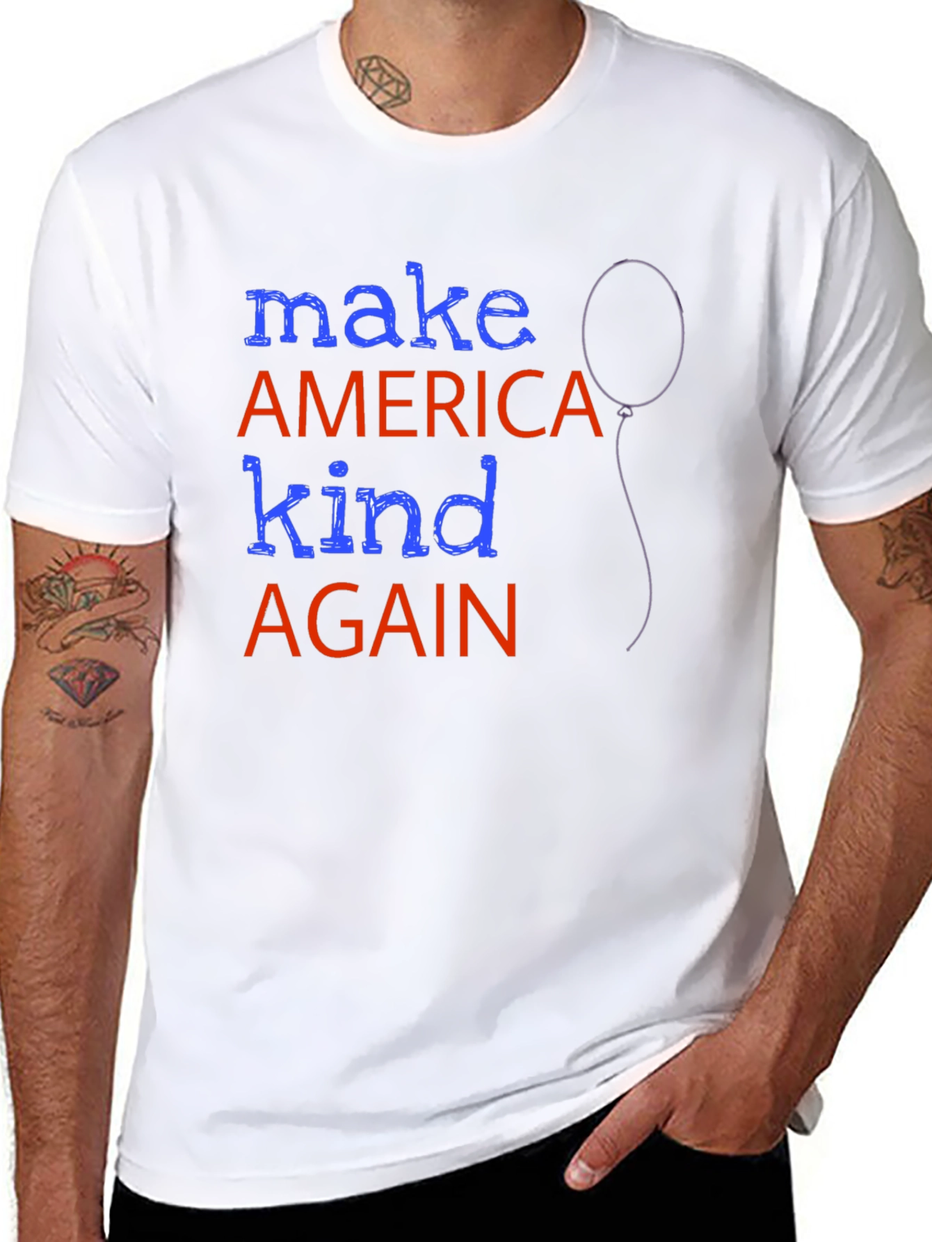 Make America Kind Again Graphic Tee - Patriotic Apparel