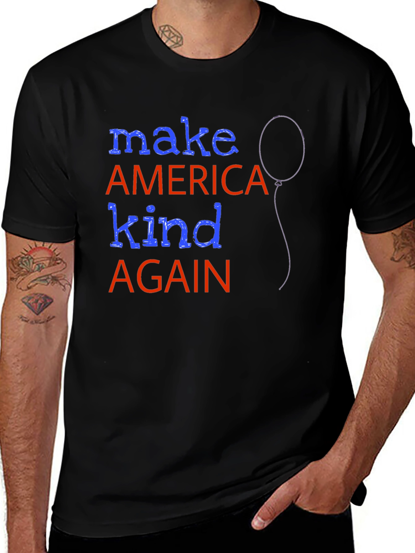 Make America Kind Again Graphic Tee - Patriotic Apparel