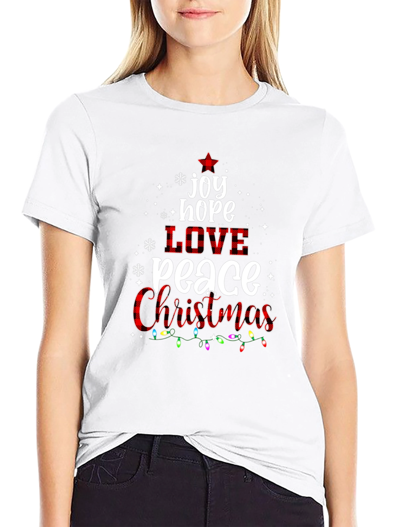 Christmas Joy Love Peace Holiday T-Shirt