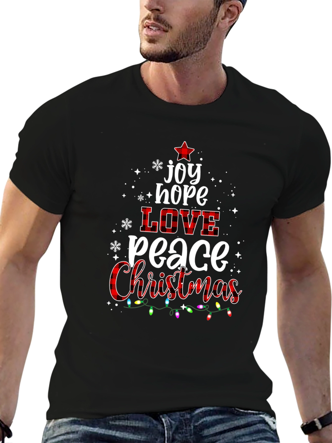 Christmas Joy Love Peace Holiday T-Shirt