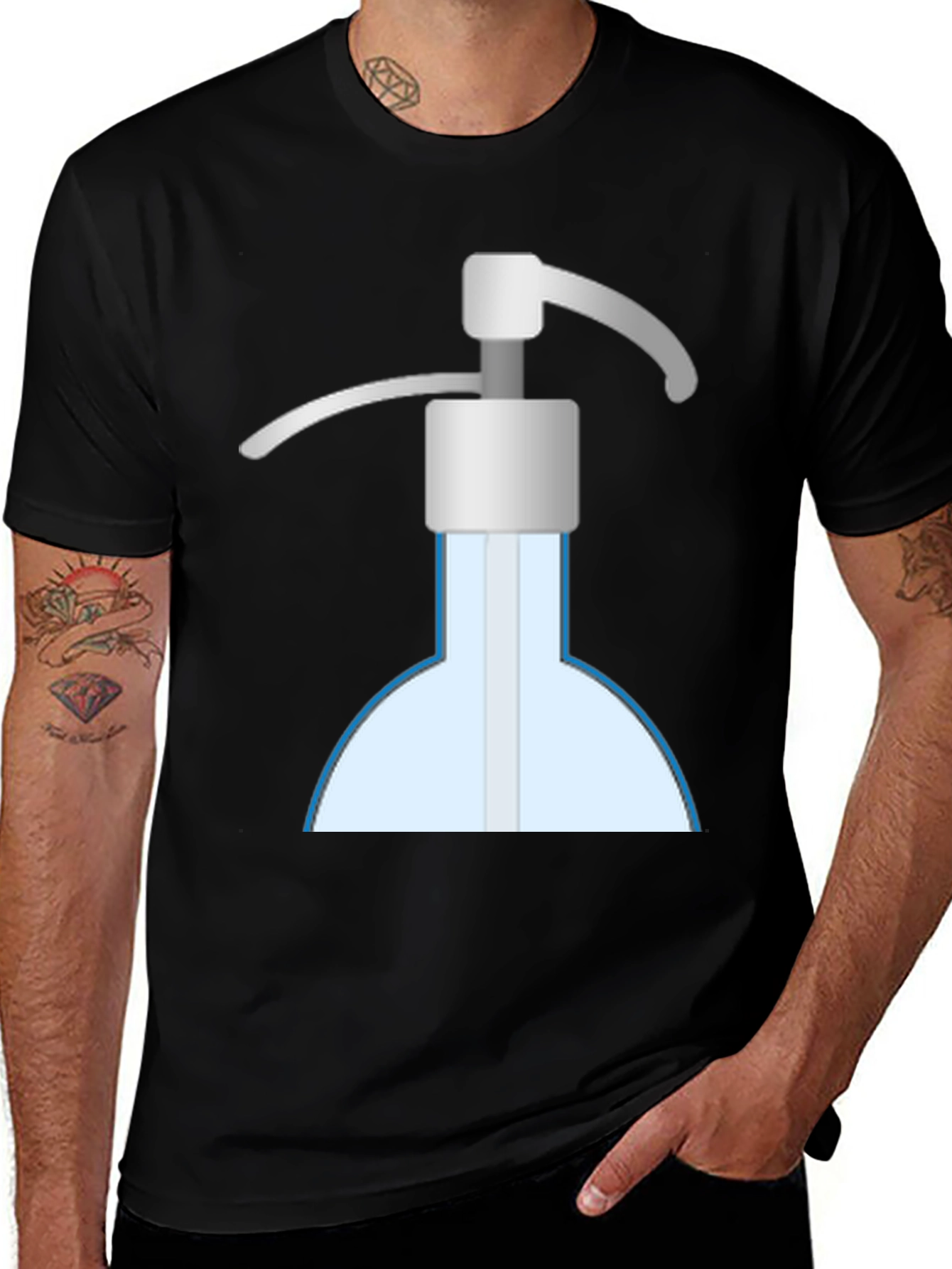 Hand Sanitizer Graphic Tee - Stay Clean & Stylish