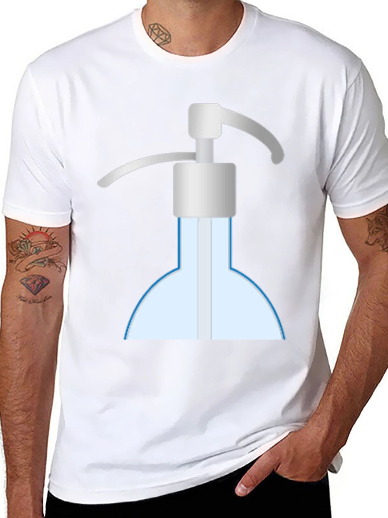 Hand Sanitizer Graphic Tee - Stay Clean & Stylish