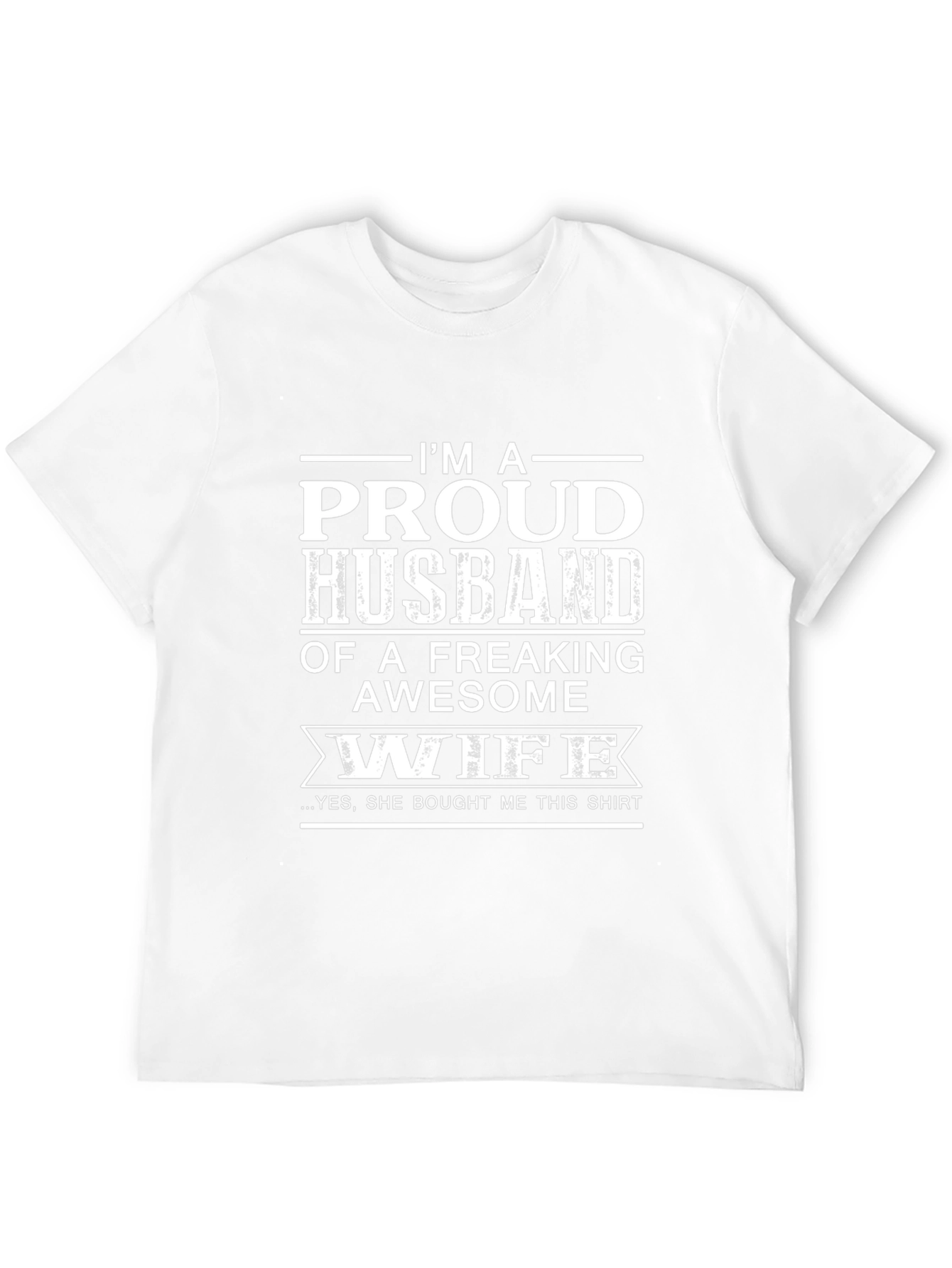 Proud Husband Graphic Tee - Awesome Wife Gift