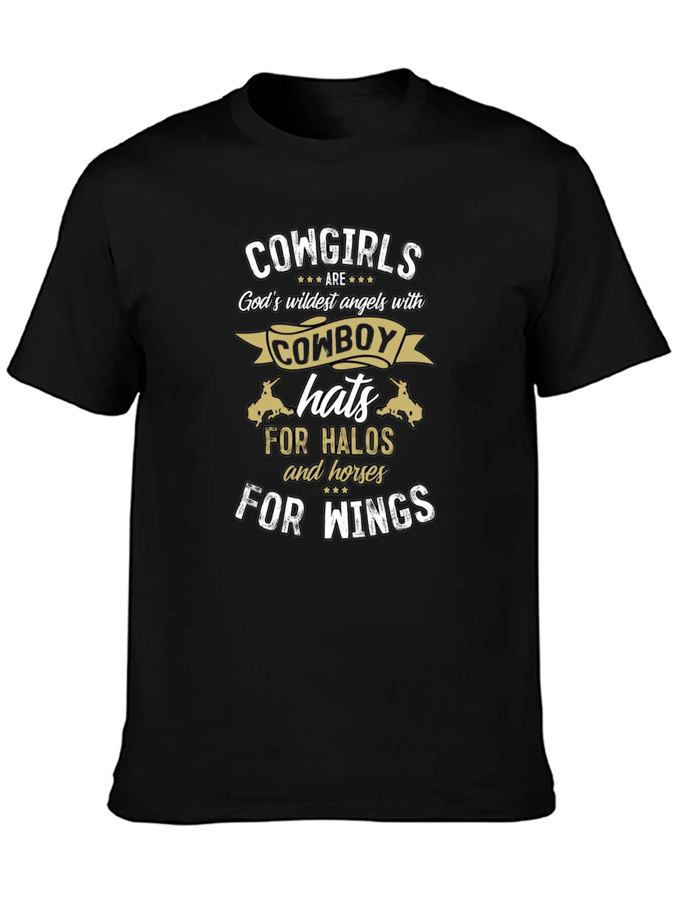 Cowgirl Angel T-Shirt - Cowboy Hat Halo