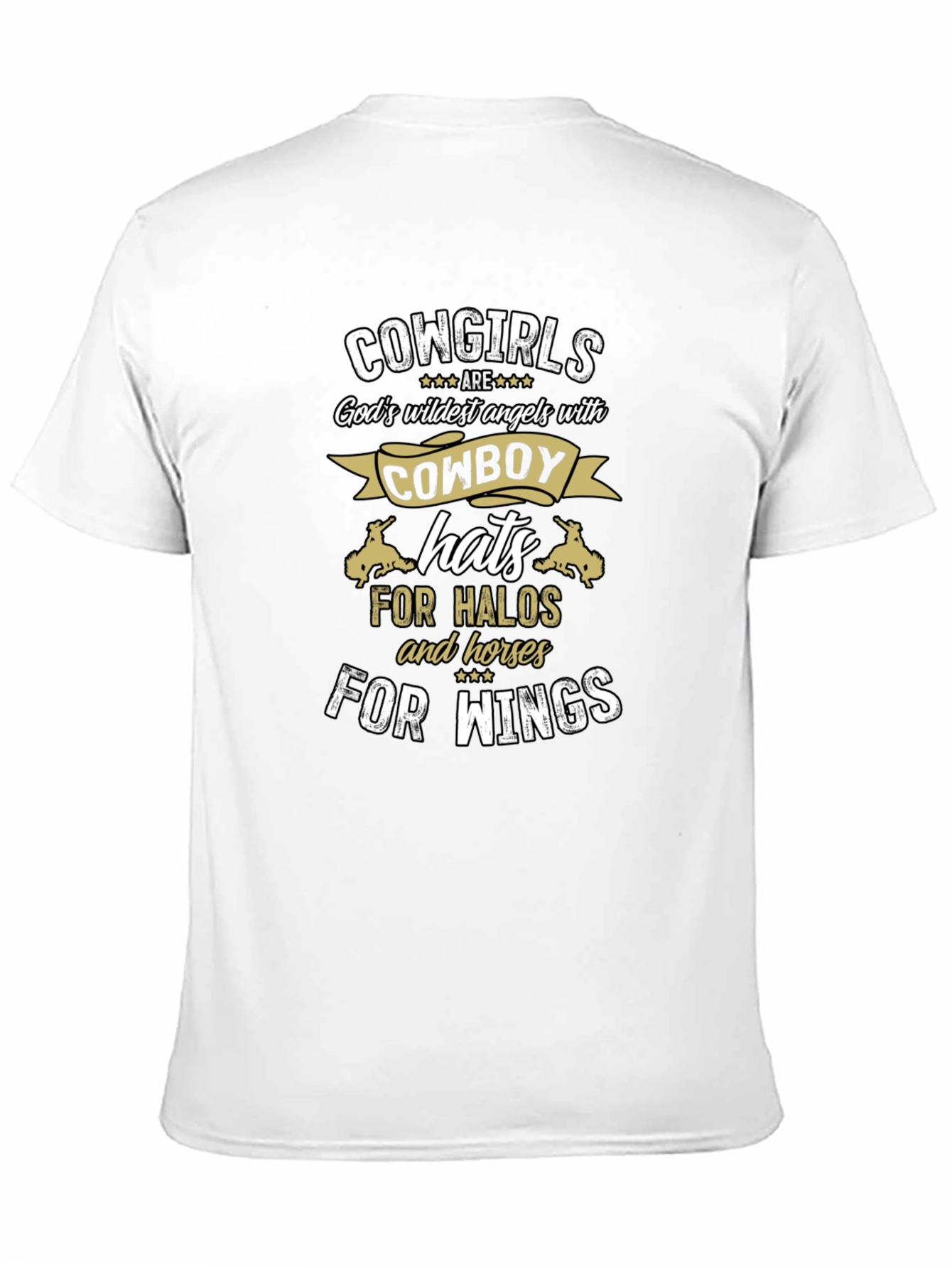 Cowgirl Angel T-Shirt - Cowboy Hat Halo