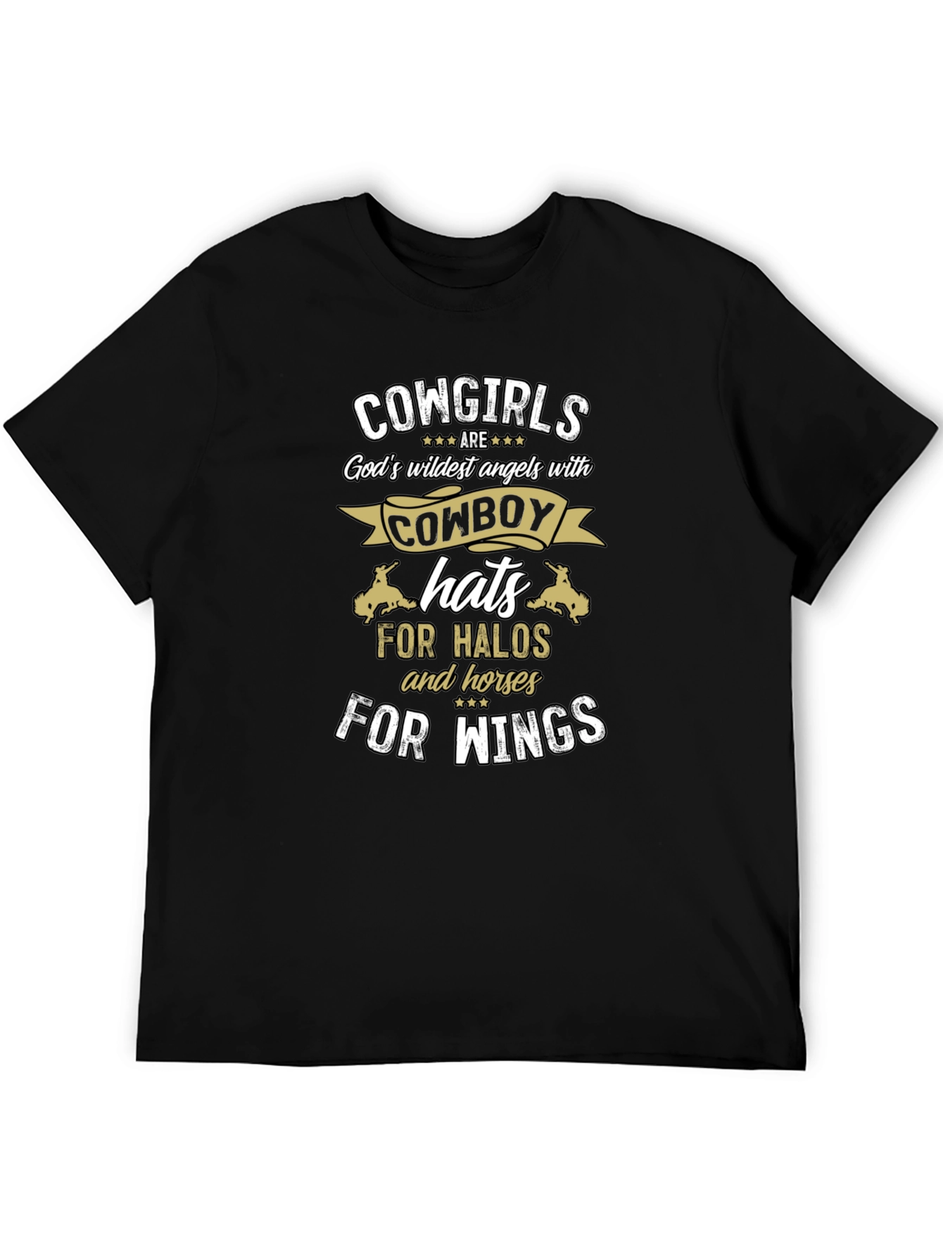 Cowgirl Angel T-Shirt - Cowboy Hat Halo