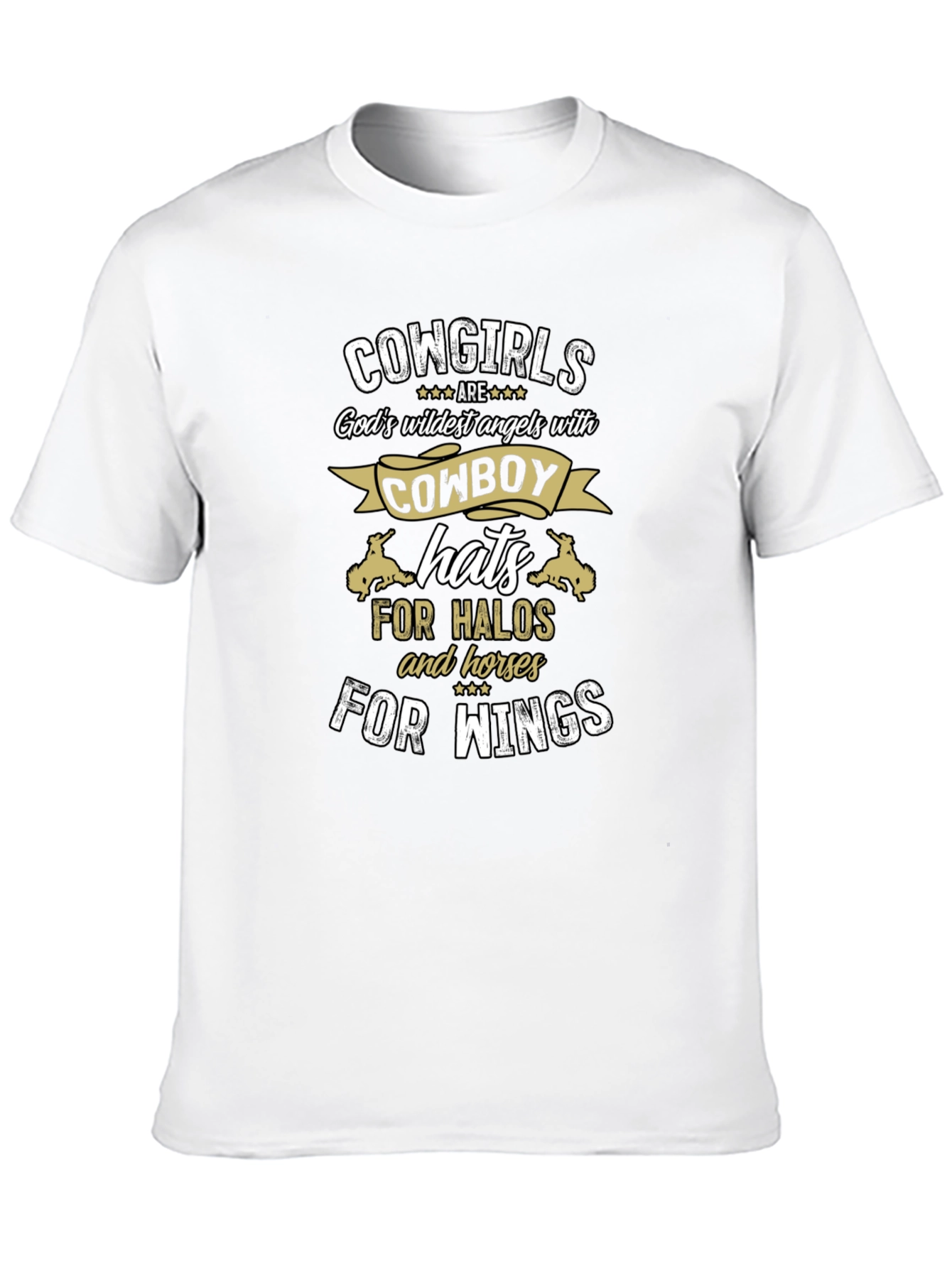 Cowgirl Angel T-Shirt - Cowboy Hat Halo