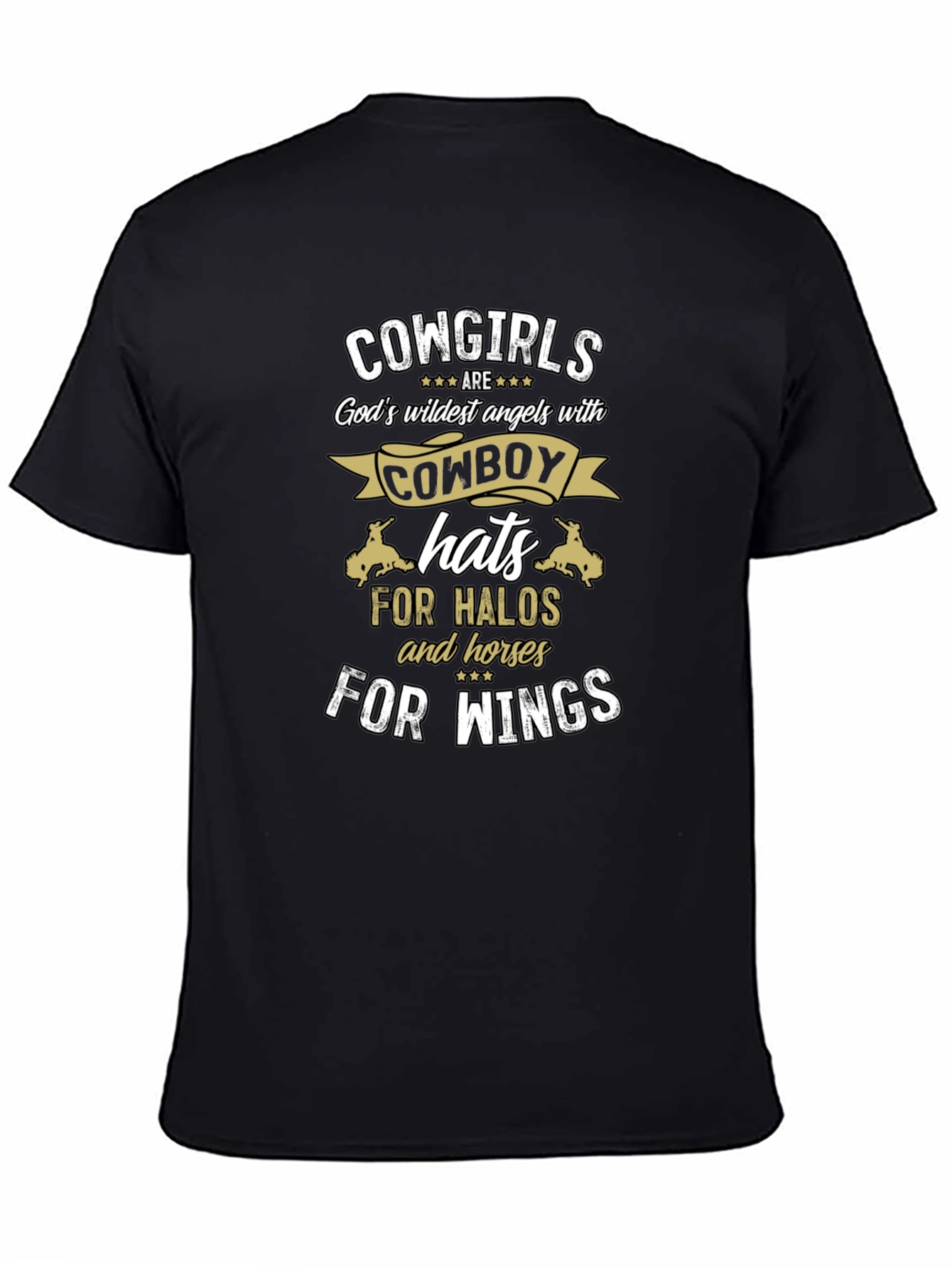 Cowgirl Angel T-Shirt - Cowboy Hat Halo