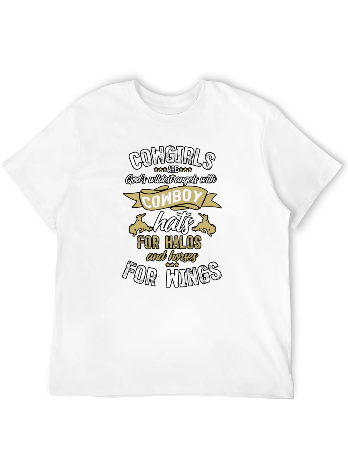 Cowgirl Angel T-Shirt - Cowboy Hat Halo