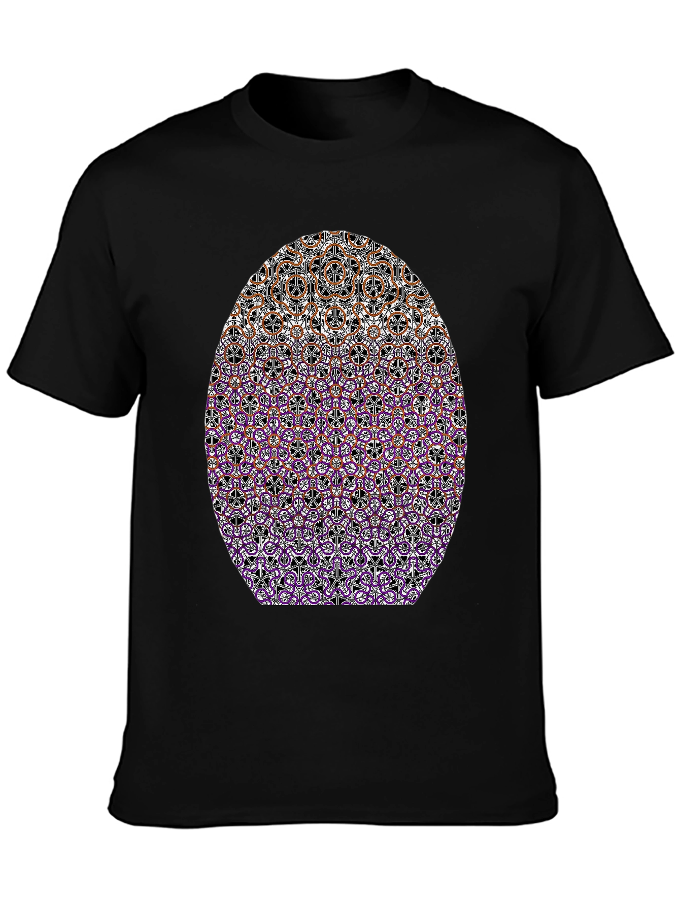 Abstract Pattern Graphic Tee - Stylish Casual Wear