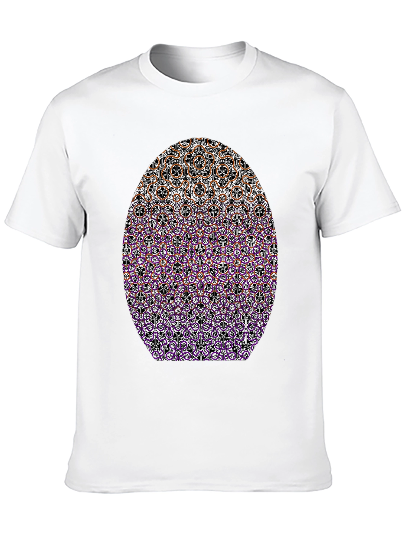 Abstract Pattern Graphic Tee - Stylish Casual Wear