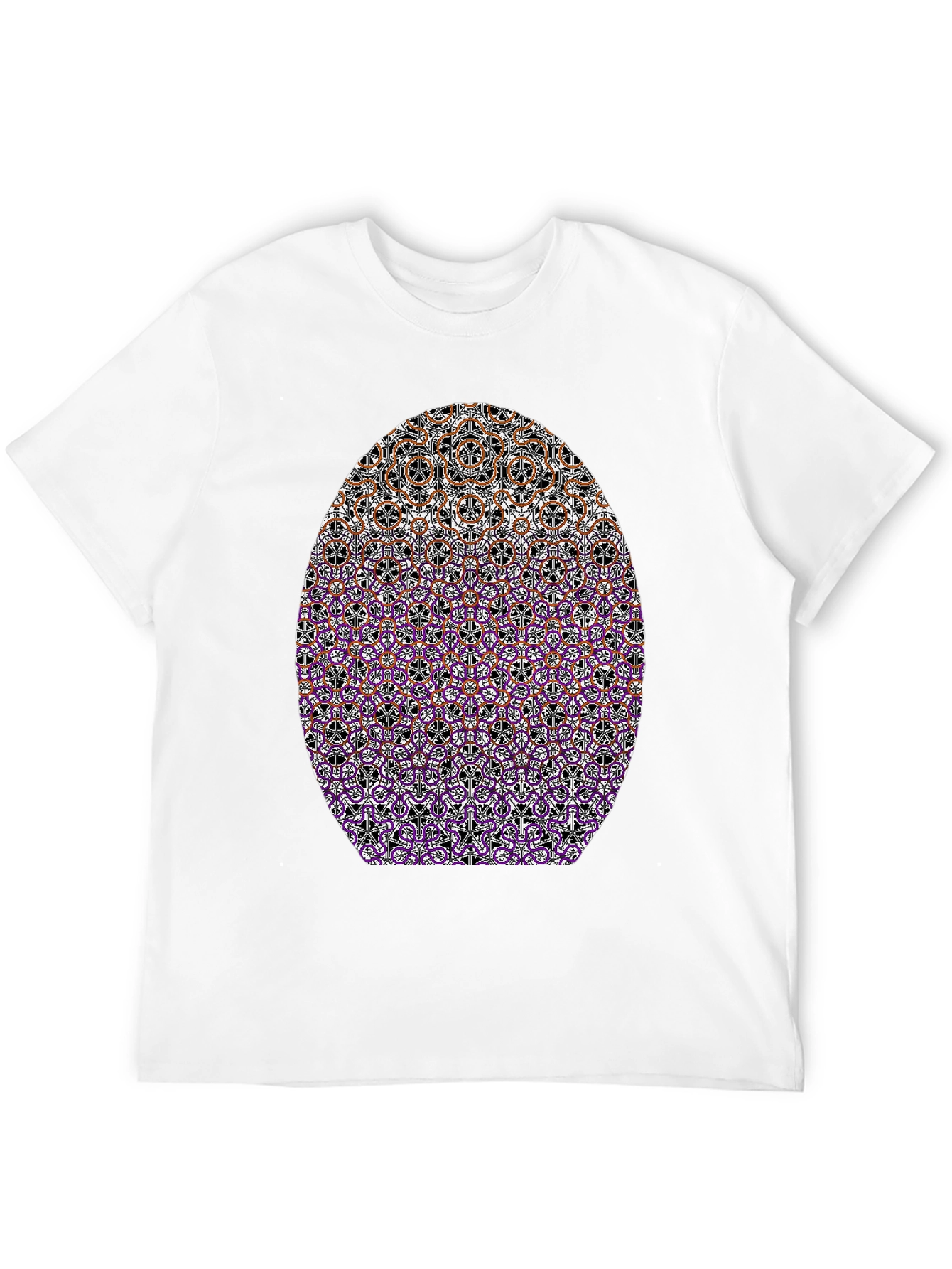 Abstract Pattern Graphic Tee - Stylish Casual Wear