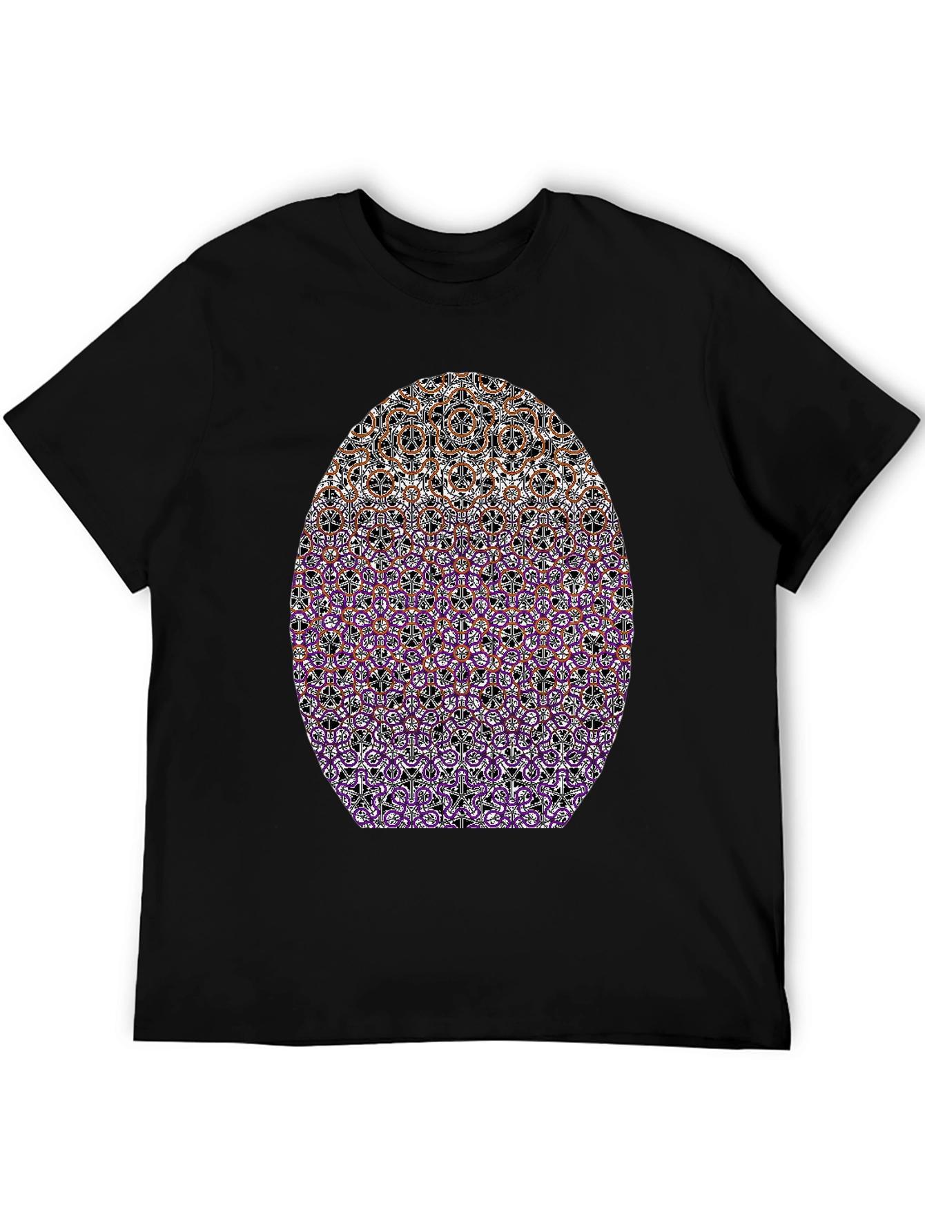 Abstract Pattern Graphic Tee - Stylish Casual Wear
