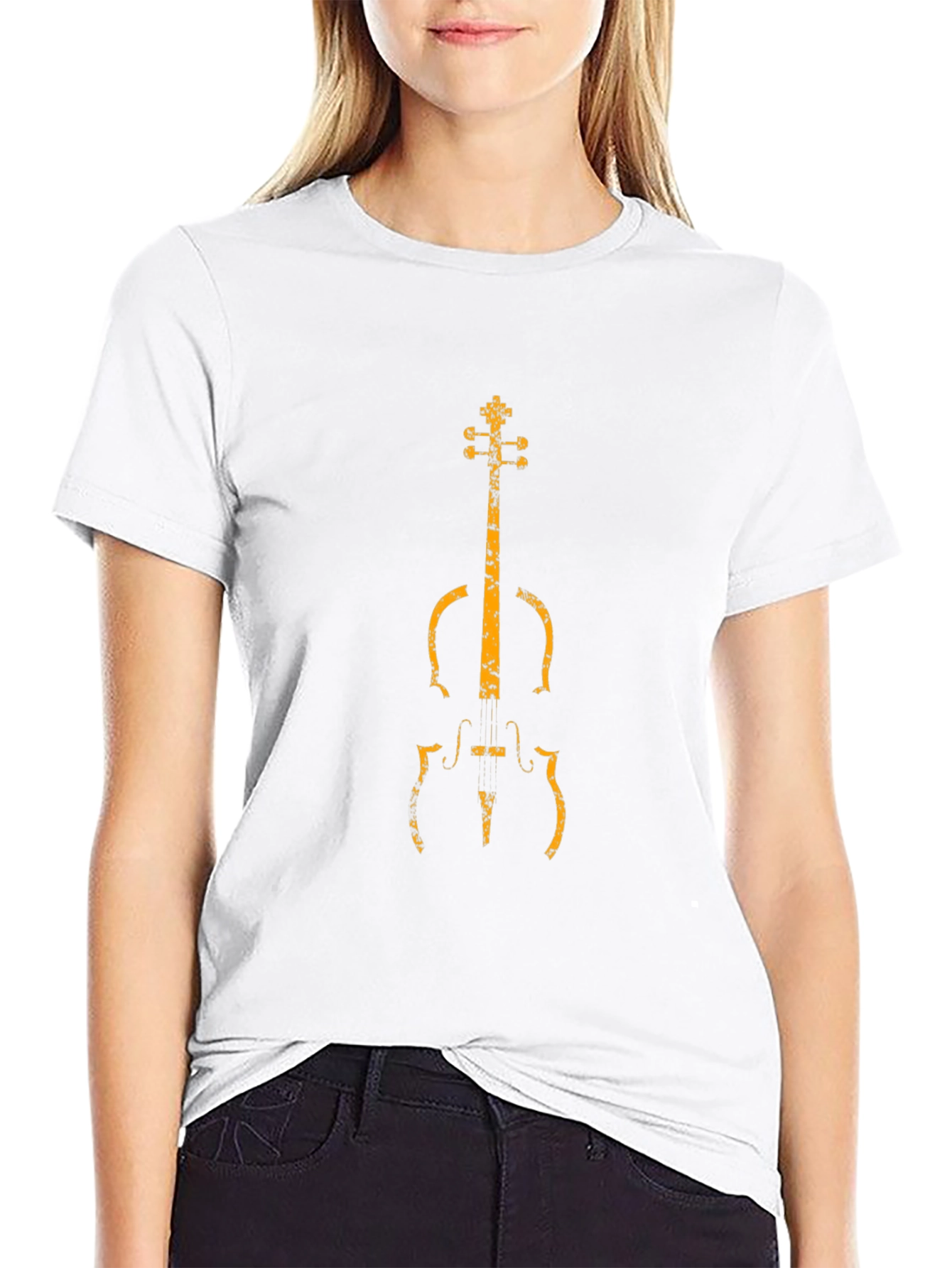 Cello Graphic Tee - Musical Instrument Shirt