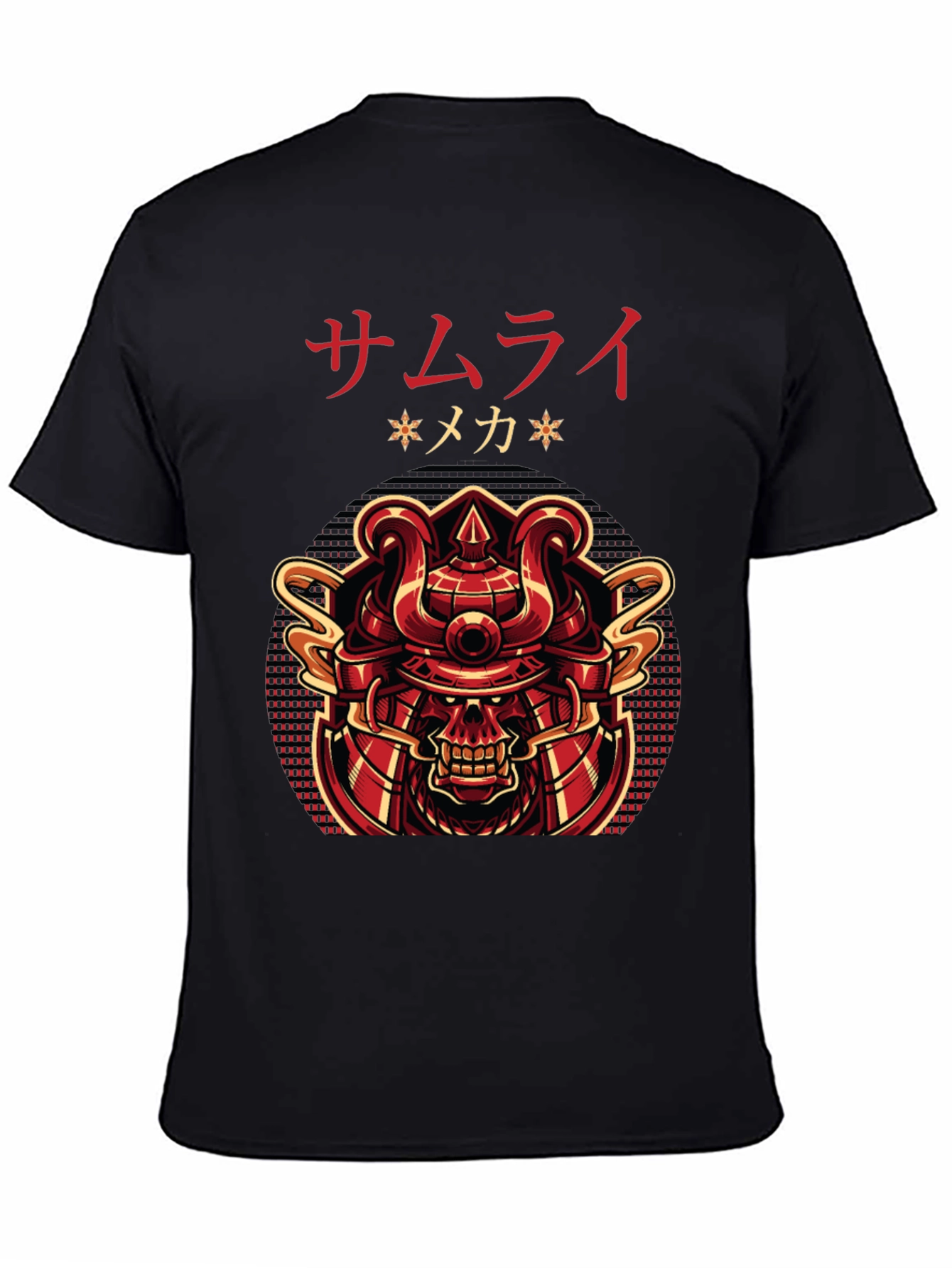 Samurai Mecha Graphic Tee - Bold Japanese Design
